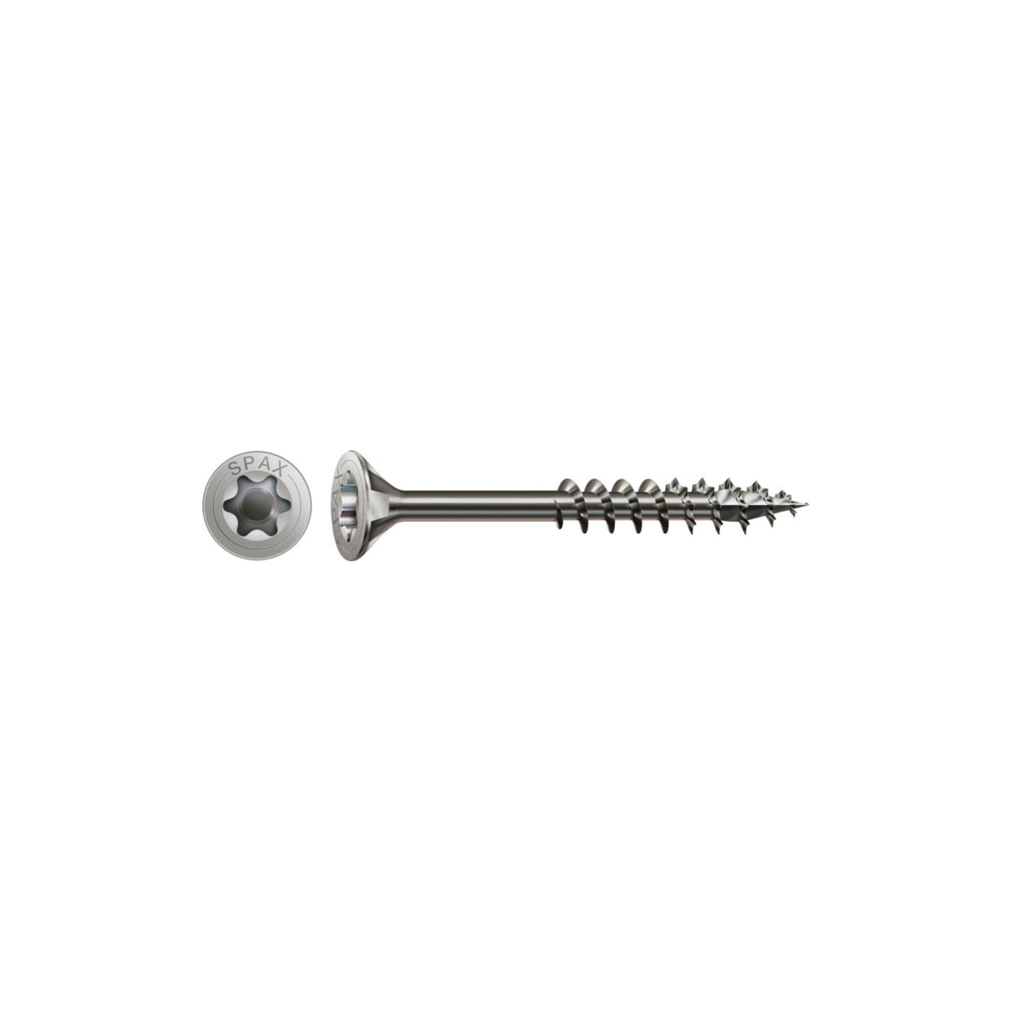 SPAX Verbinder Spax Edelstahl 3,5 x 30 mm Senkkopf T-STAR plus Teilgewinde 4CUT Edels