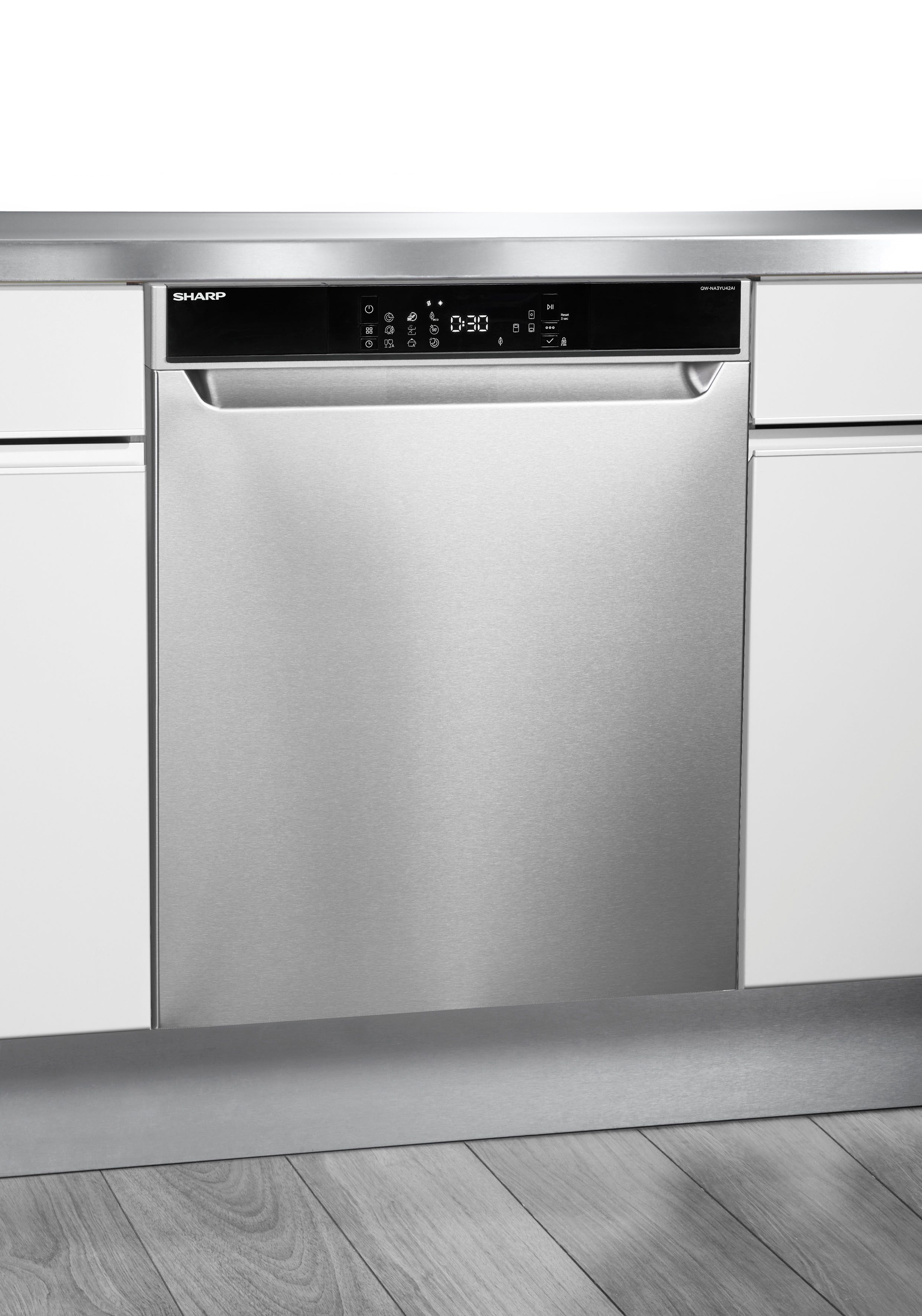 Sharp Unterbaugeschirrspüler QW-NA3YU42AI-DE, 9,2 l, 14 Maßgedecke