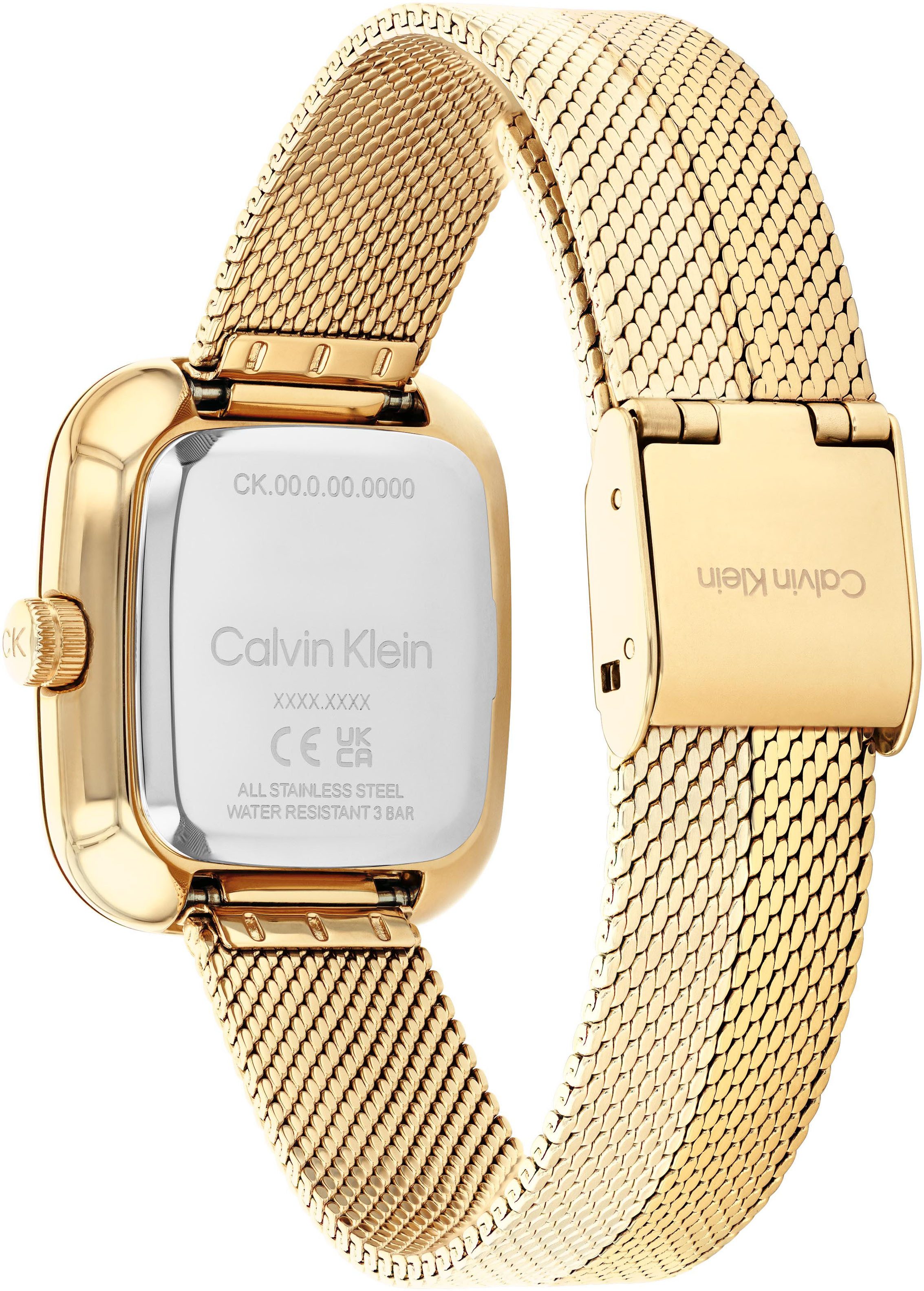 Calvin Klein Quarzuhr CK ADORE 25100099, Armbanduhr, Damenuhr, Edelstahlarmband, analog
