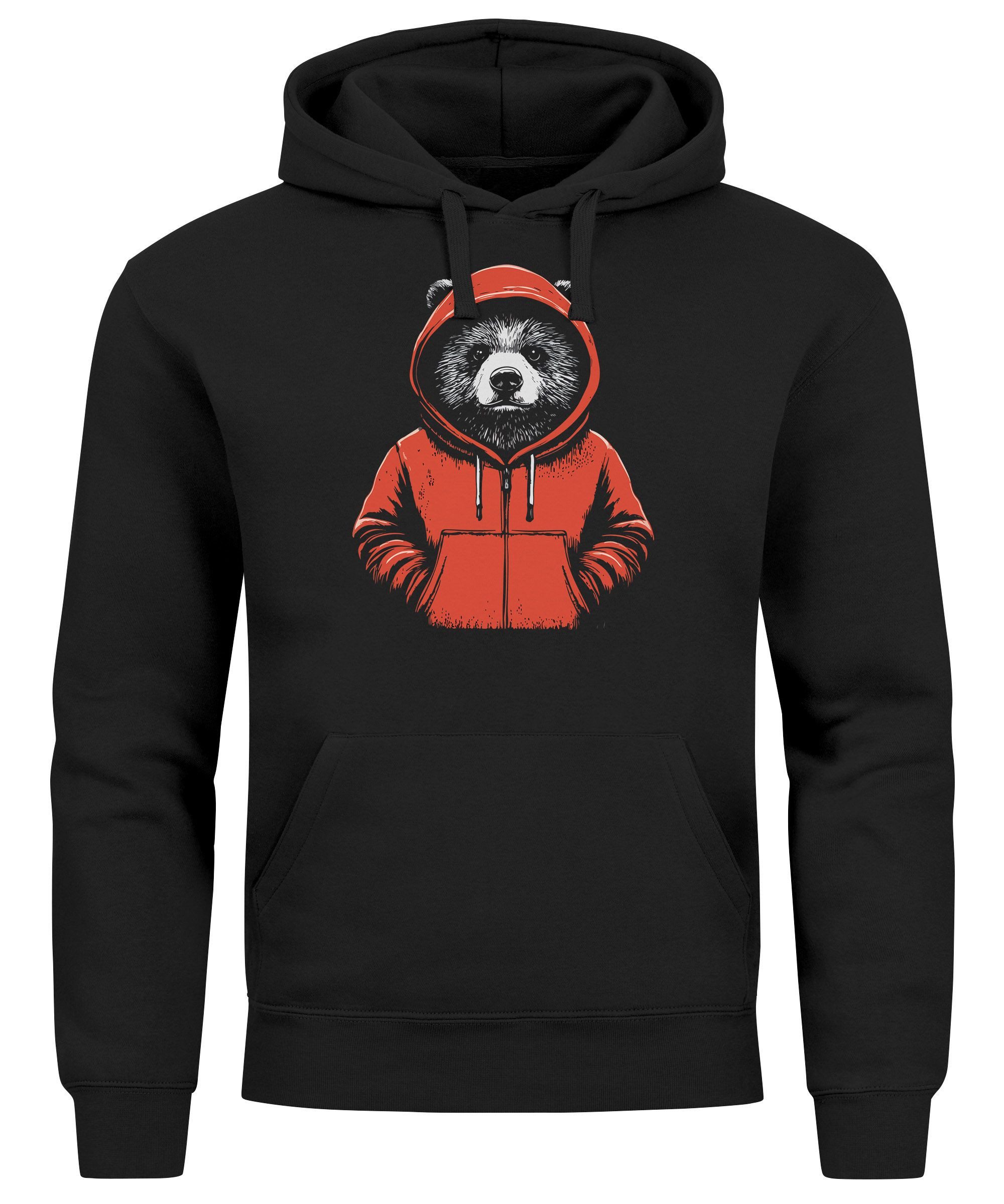 Neverless Hoodie Hoodie Herren Bär Bear günstig online kaufen