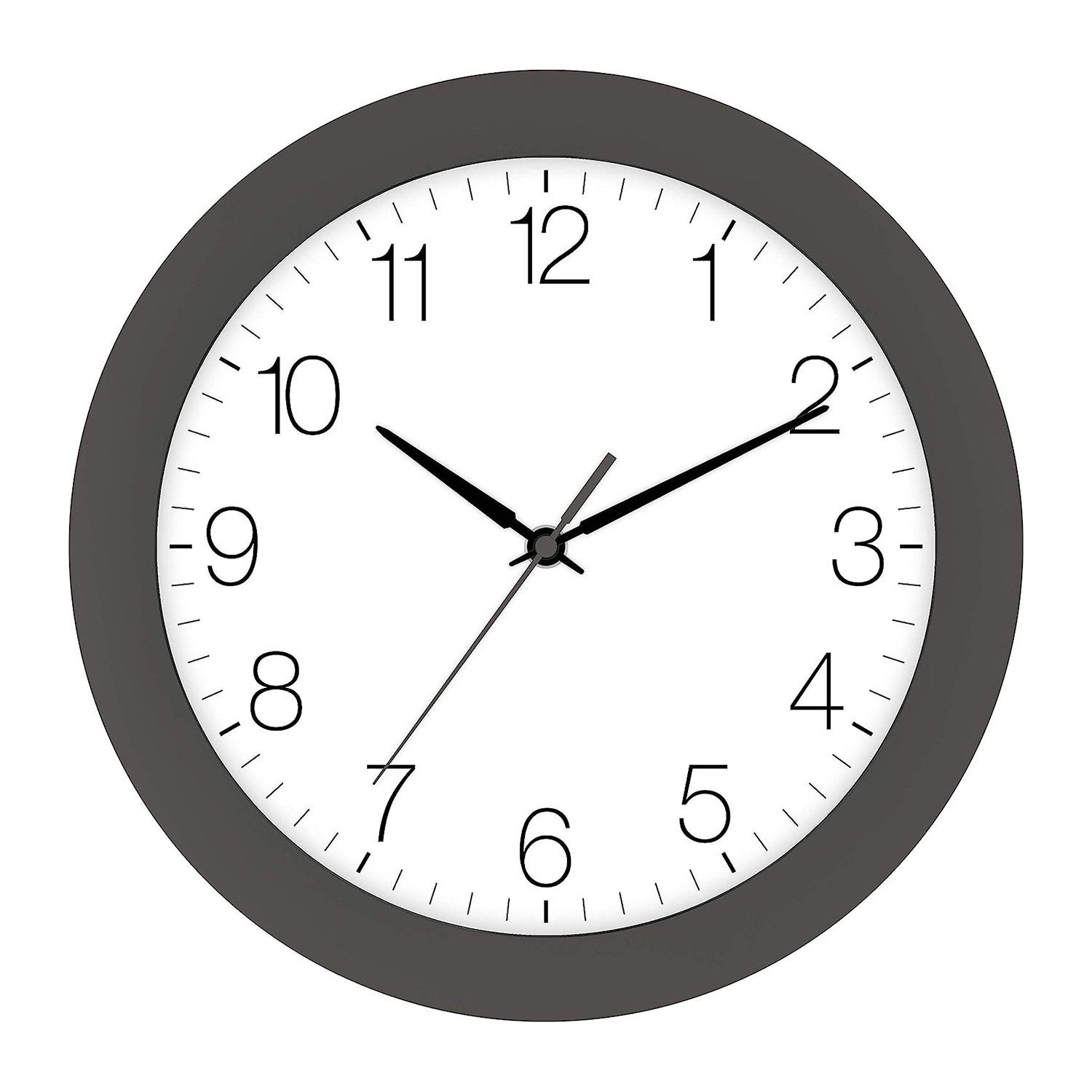 EUROTIME Funkwanduhr Funk-Wanduhr grau günstig online kaufen