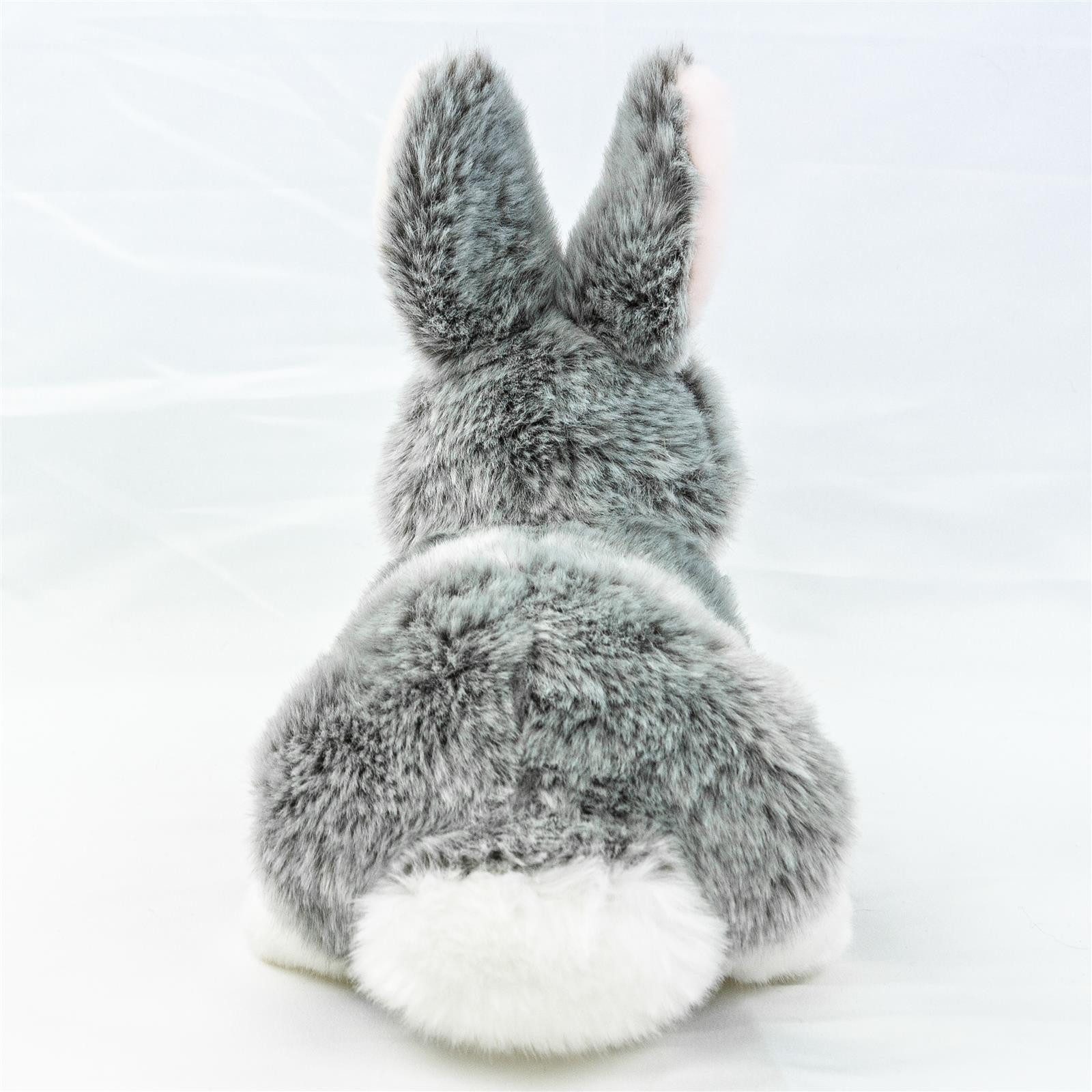 Teddys Rothenburg Kuscheltier Hase 23 cm liegend grau/weiß Kuscheltier Plüschhase