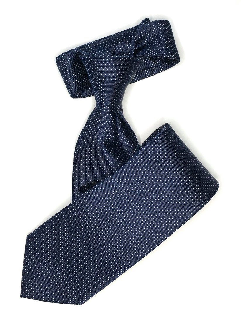 Seidenfalter Krawatte Seidenfalter 7cm Picoté Krawatte Dunkelblau