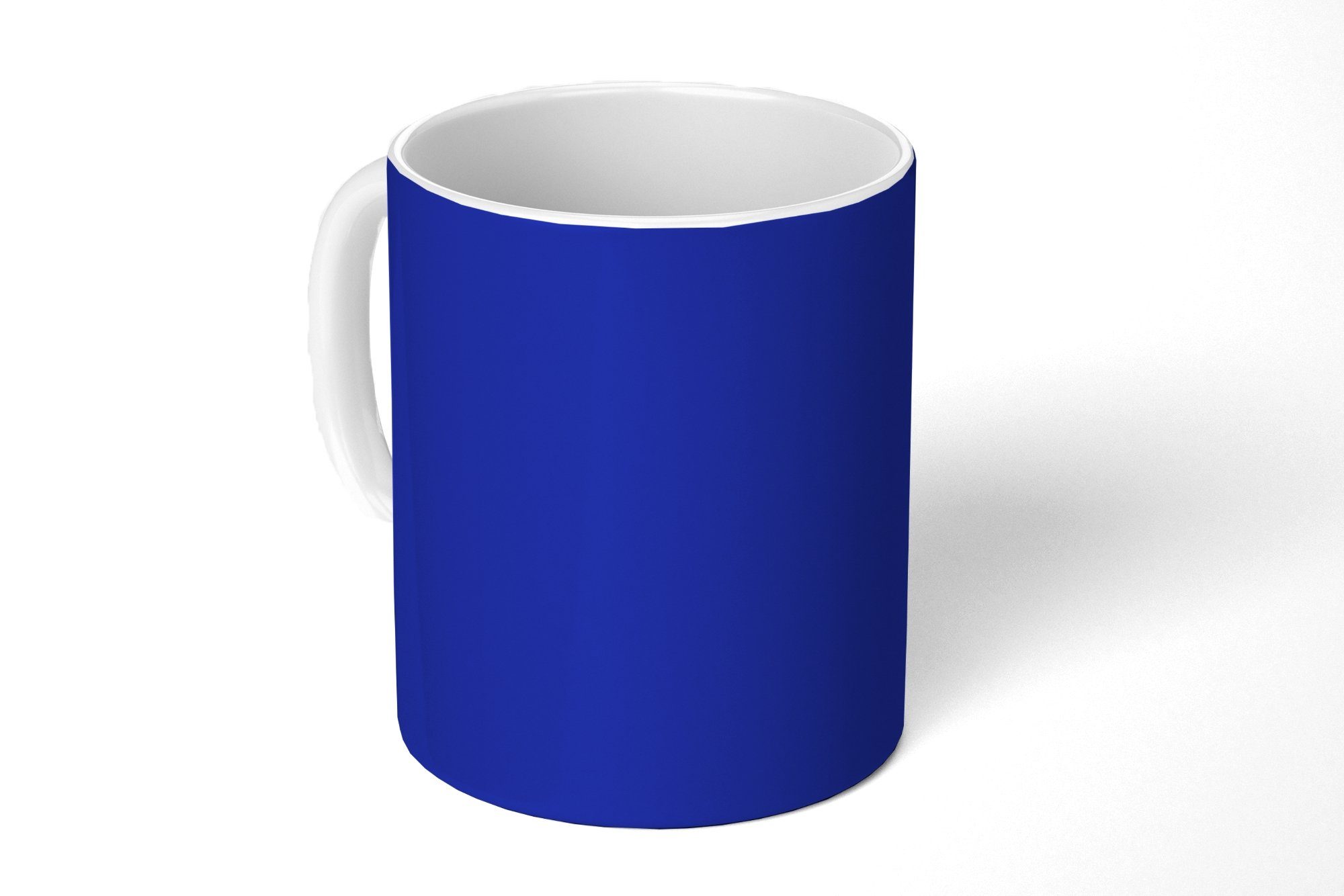MuchoWow Tasse Blau - Einfarbig - Dunkelblau, Keramik, Kaffeetassen, Teetasse, Becher, Teetasse, Geschenk
