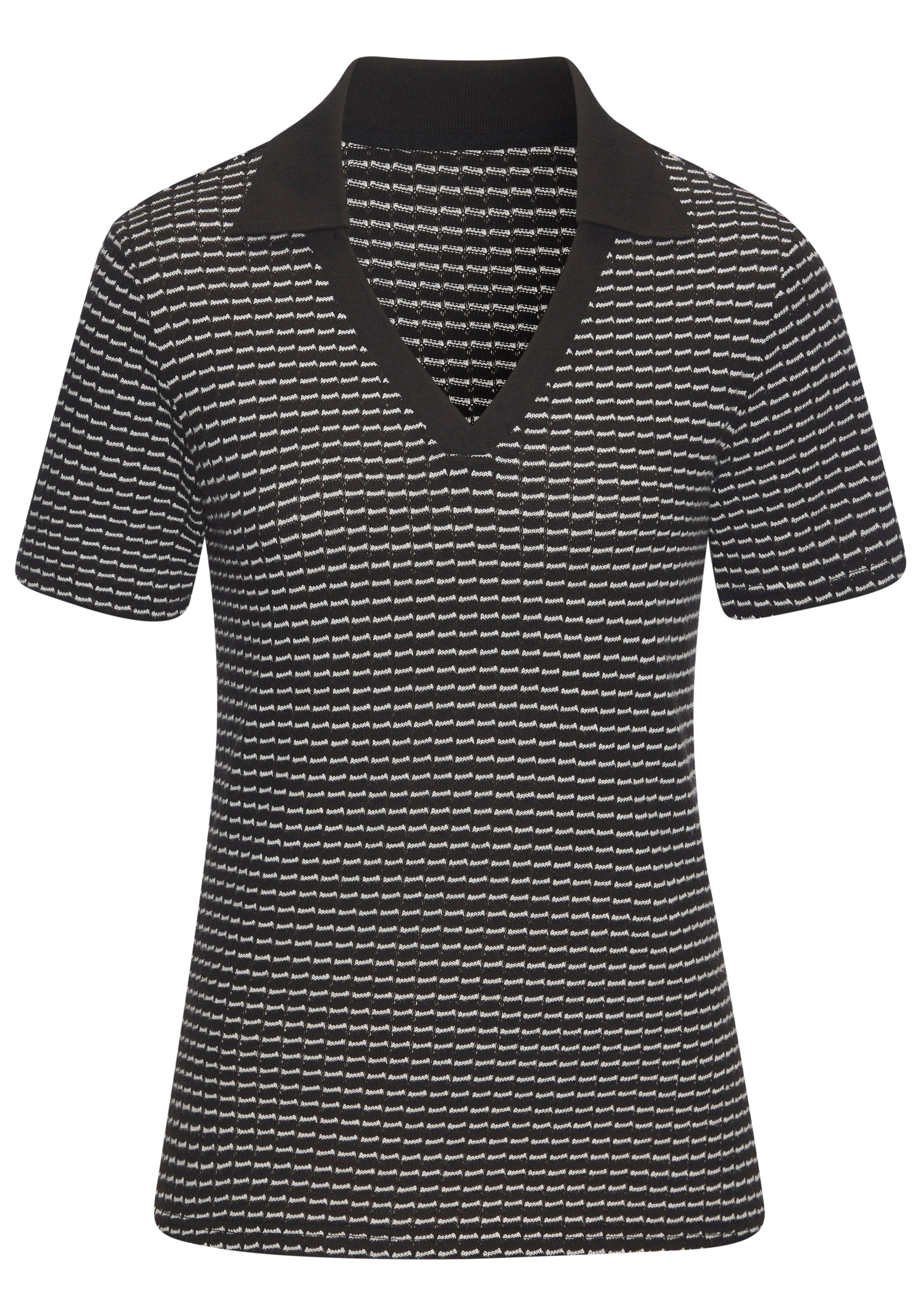 Vivance by Lascana Poloshirt aus strukturierter Strickqualität aus angenehmer Baumwollmischung – Bild 2 von 5