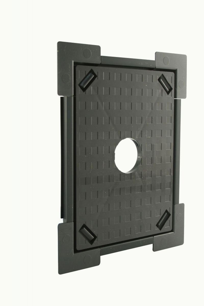 Marley Deutschland GmbH Wandfliese Fliesenrahmen Kunststoff 210x260 mm, Kunststoff 21x26, schwarz, Nur kleine Revisionsöffnung erforderlich