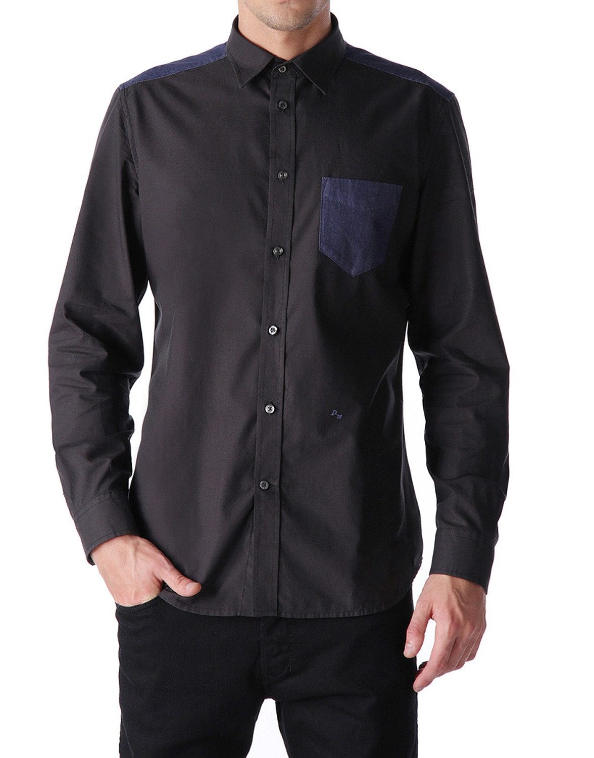 Langarmhemd Diesel S-Carry Camicia Herren Hemd