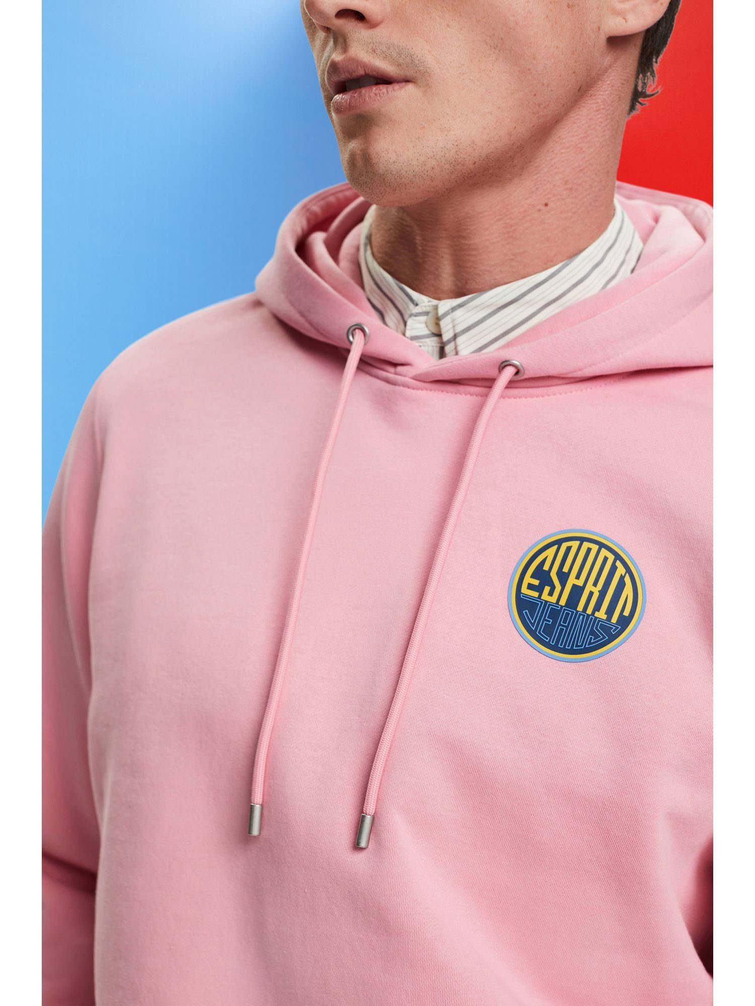 PINK Baumwoll-Kapuzensweatshirt Logo mit Sweatshirt (1-tlg) Esprit