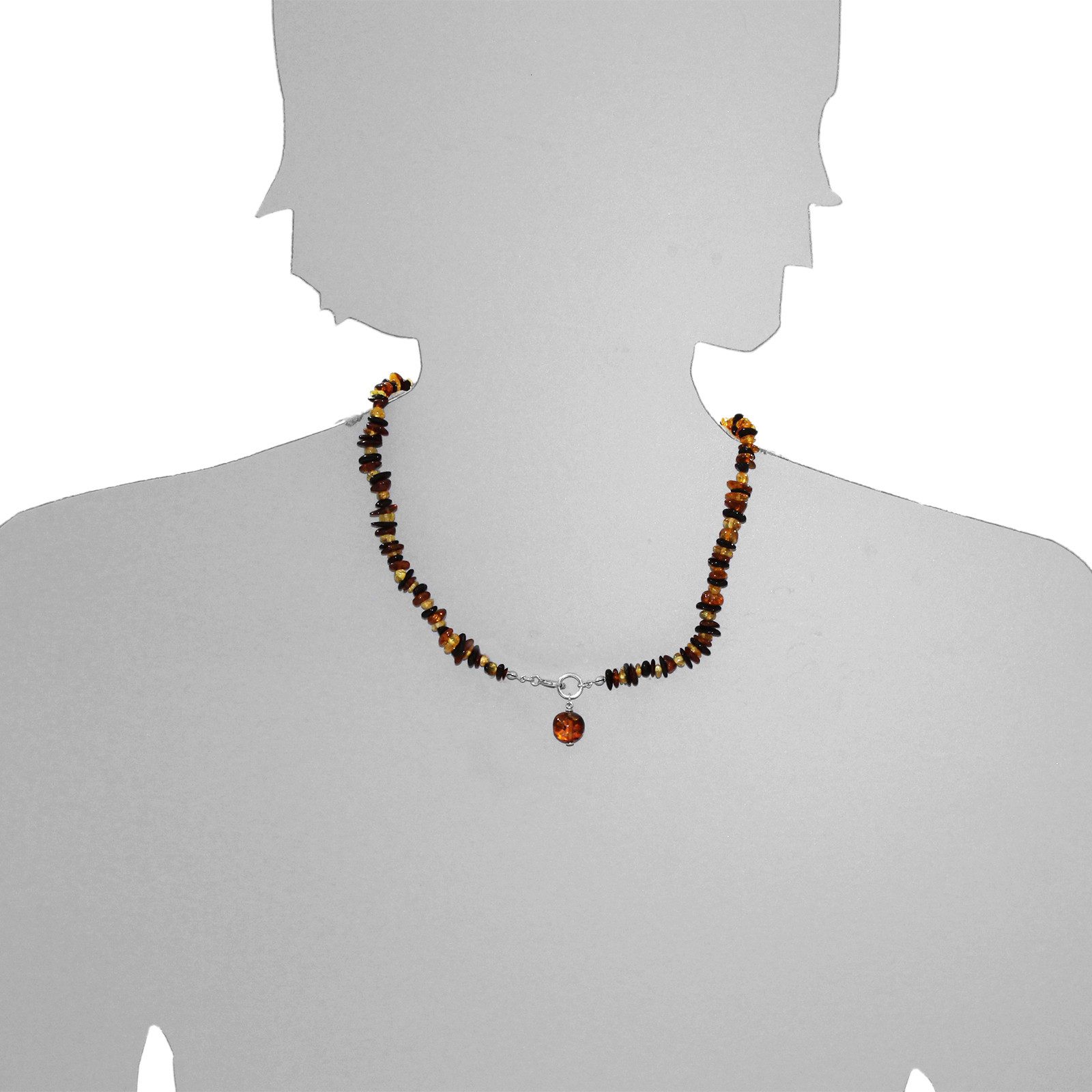 OSTSEE-SCHMUCK Gliederkette Ostsee-Schmuck Kette Kugel 12 mm Kette Kugel 12 mm (1-tlg)