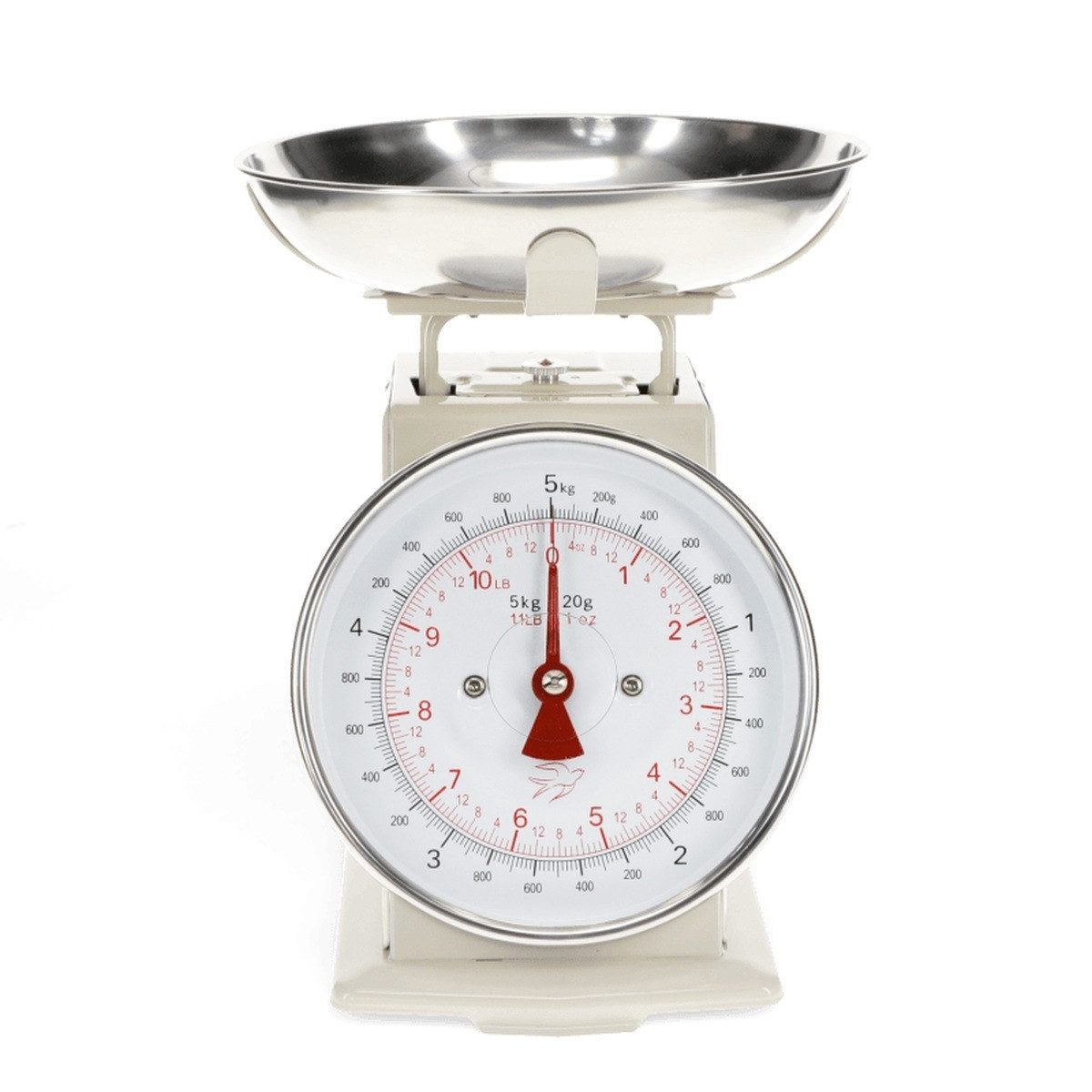 Rex London Küchenwaage Mechanische Küchenwaage mit Edelstahlschüssel für Backen & Kochen