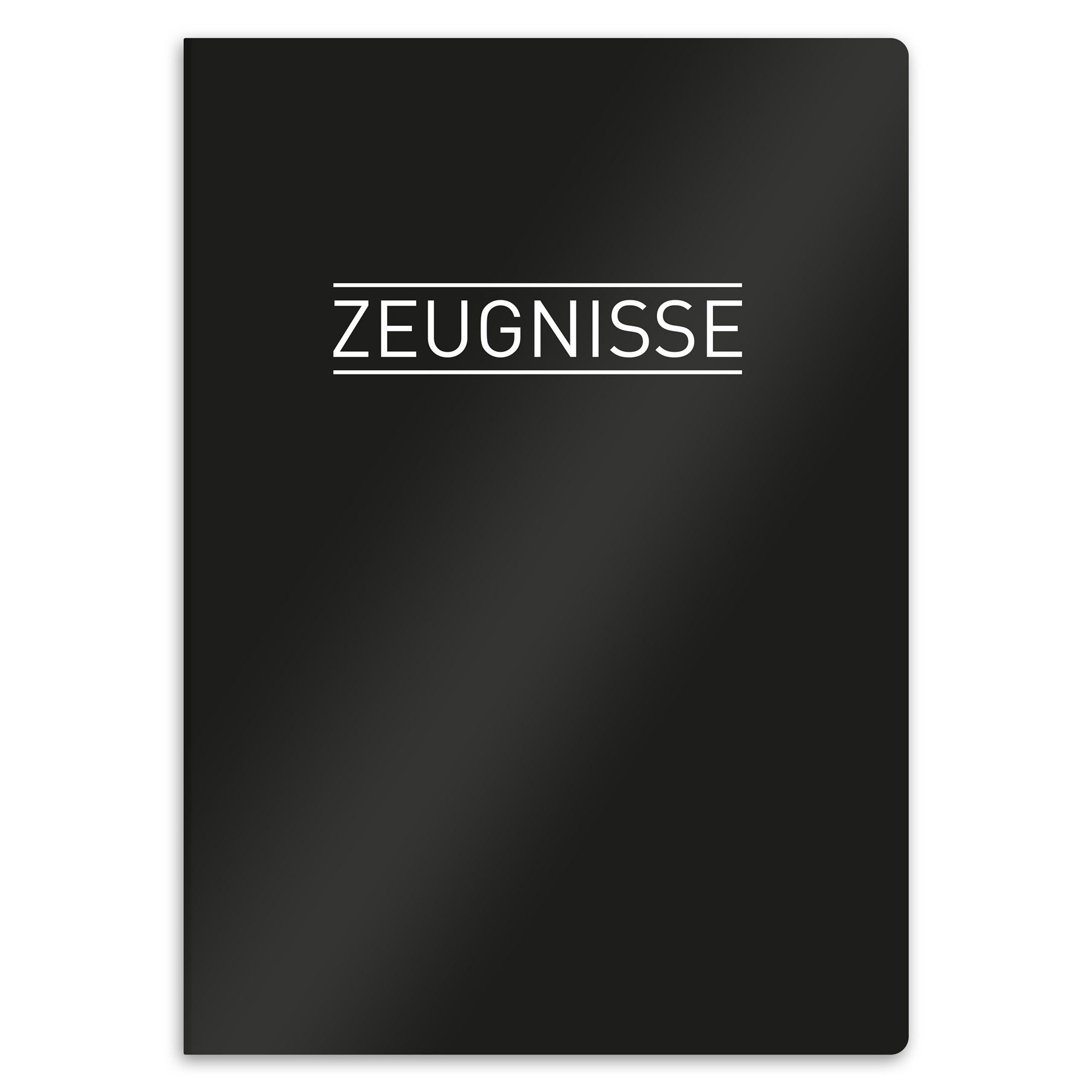 itenga Organisationsmappe itenga Zeugnismappe A4 Kunststoff Sichtbuch schwarz