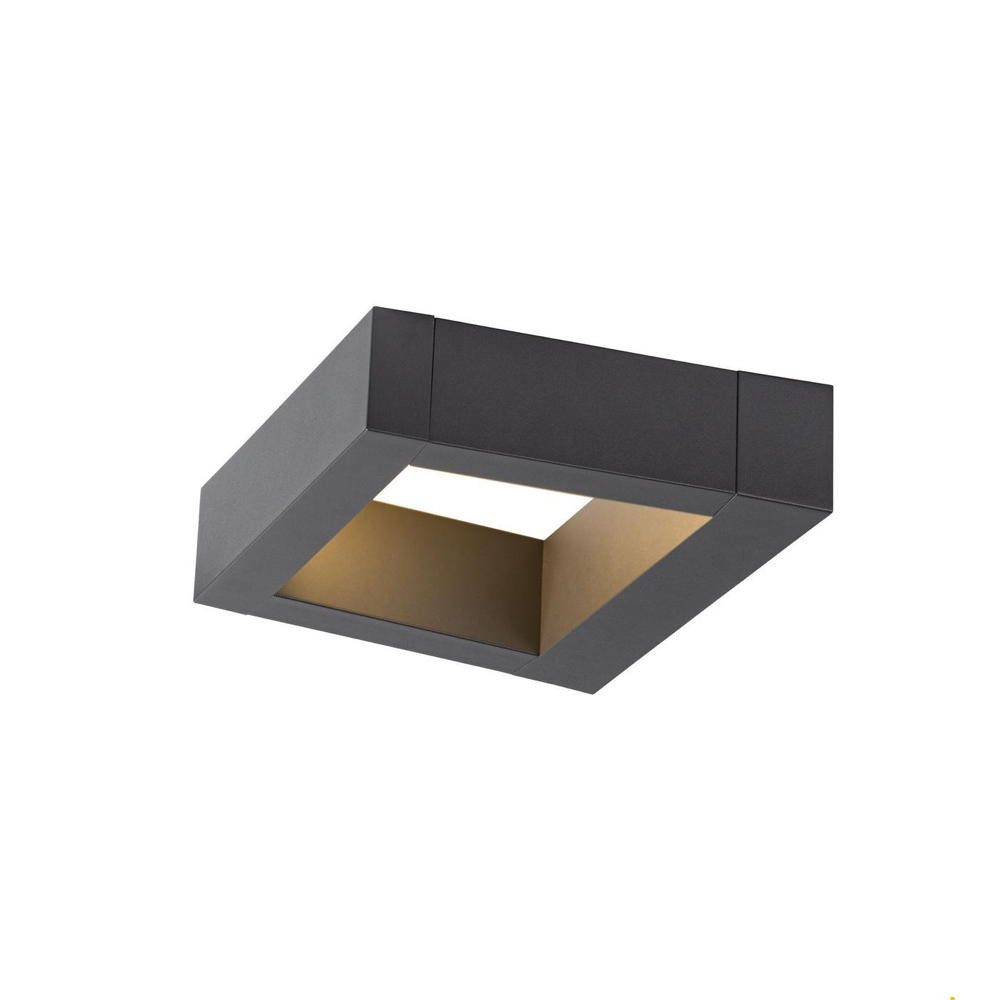 SLV Außen-Wandleuchte LED Wandaufbauleuchte Bookat in Anthrazit 15W 990lm IP65, LED