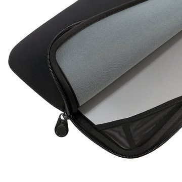 Tucano Laptop-Hülle Second Skin Colore, Neopren Schutzhülle, Schwarz 15 Zoll, Notebooks von 15 - 16 Zoll
