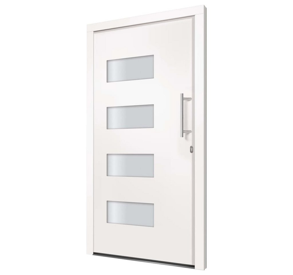 Thumbnail - vidaXL Haustür Haustür Aluminium und PVC Weiß 110x210 cm (1-St)