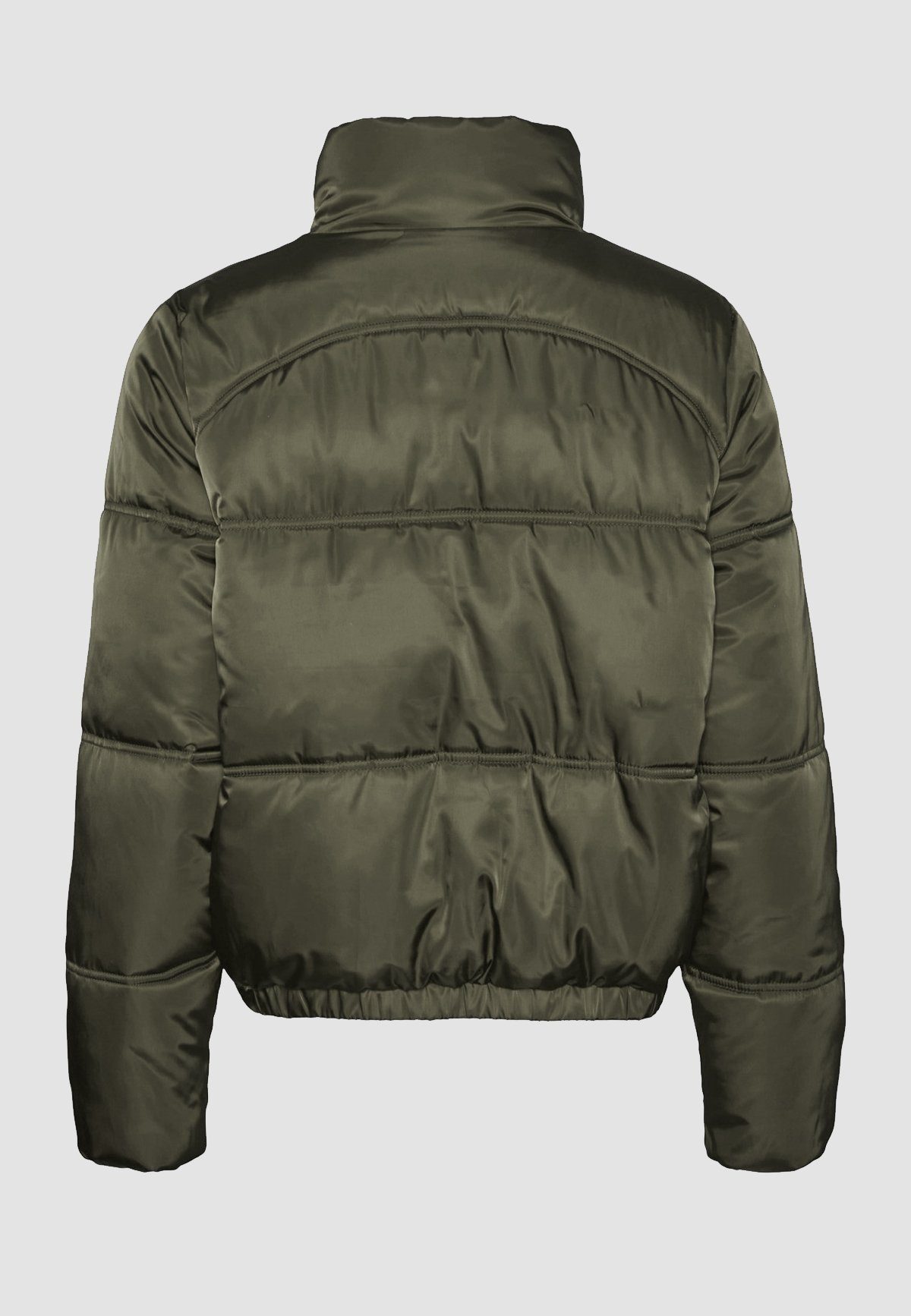 Puffer Übergangsjacke Kapuze Winterjacke Kurze Noisy NMANNI may Olive 4231 in (1-St) ohne Stepp