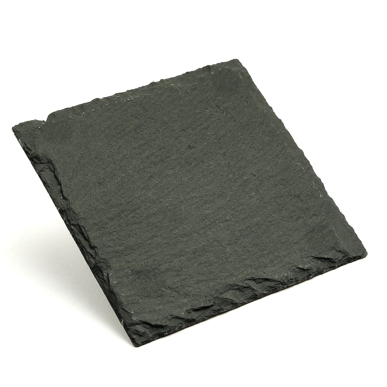 Servierplatte 25x25cm GAUMENKICK Käseplatte (1-tlg) quadratisch, Schieferplatte SCHIEFER Servierplatte