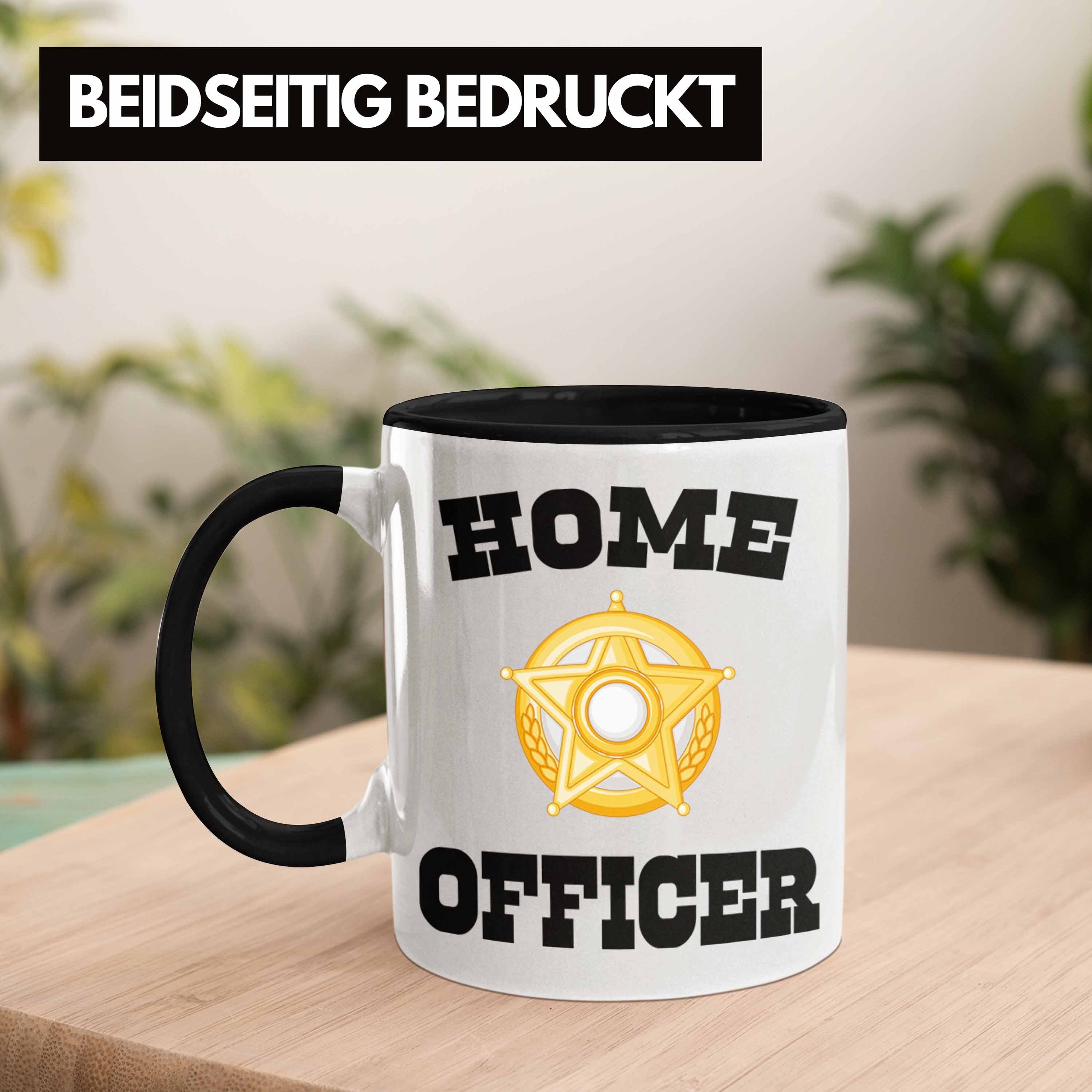 Frauen Lustig Gadget Home Geschenk Schwarz Officer Office Home Männer Tasse Homeoffice Trendation Zubehör - Kaffeetasse Trendation Tasse Geschenke