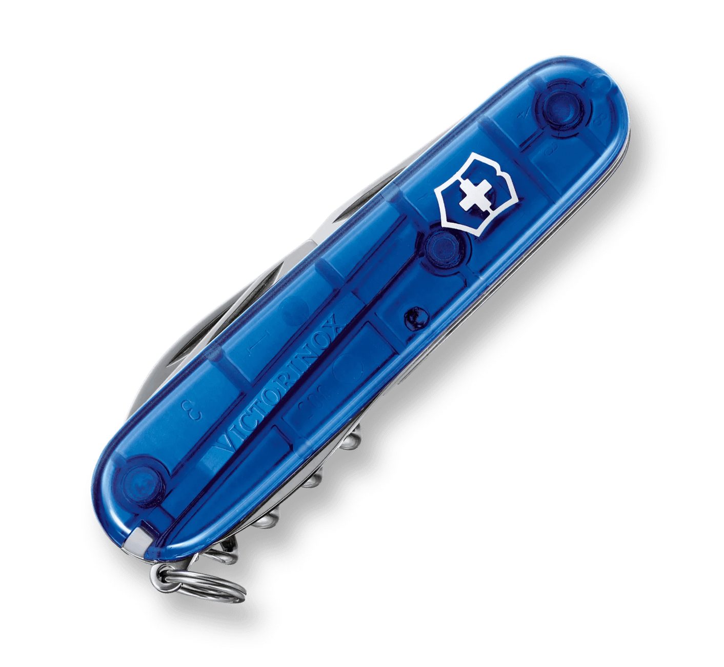 Victorinox Universalmesser Victorinox Spartan, transparent blau, 91 mm Schweizer Taschenmesser