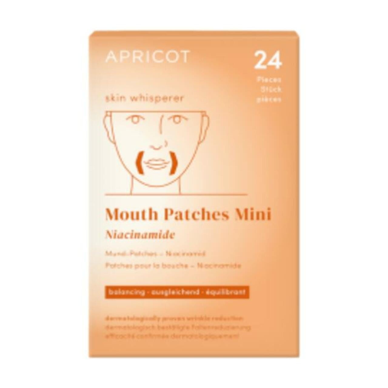 Apricot Gesichtsmaske Mini Mouth Patches Niacinamide ''skin whisperer'', 1-tlg., für Alle Hauttypen vegan