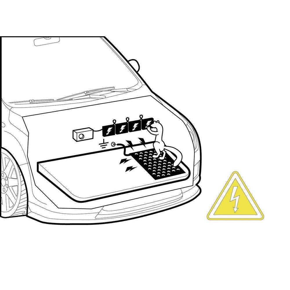 Kemo Marder-Abwehrgürtel Masse-Matte für Elektroschock-Geräte Z115
