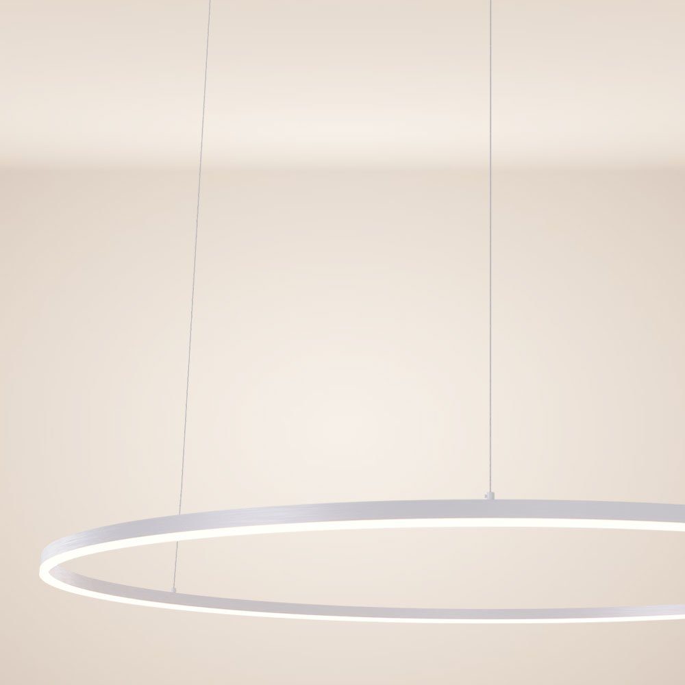 Aufhängung Hängeleuchte LED s.luce Warmweiß 5m 150 Pendelleuchte Ring Weiß,