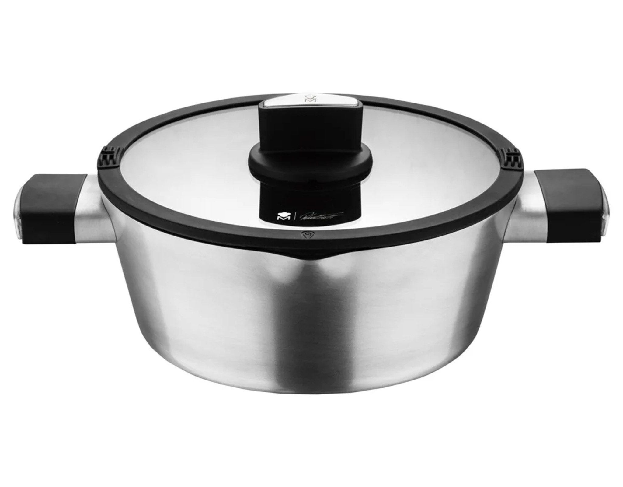 MasterPRO Kochtopf Masterpro by Roland Trettl Alu-Kochtopf Topf Ø 20 cm mit Glasdeckel