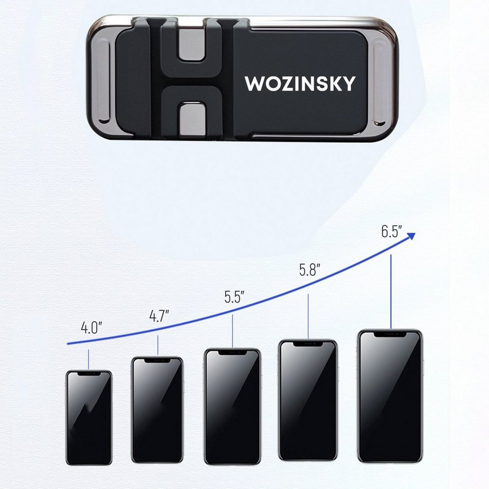 Wozinsky Kabelbinder Magnetischer Telefonhalter mit Kabelorganisation  Schwarz