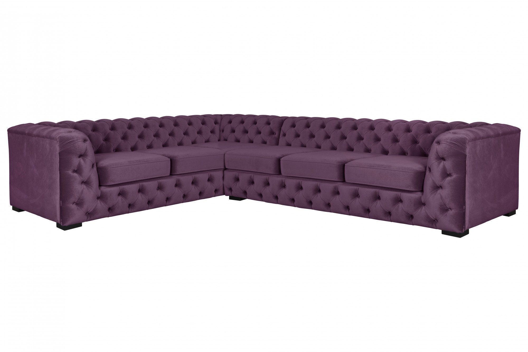 Home affaire Chesterfield-Sofa KALINA L-Form, hochwertig Chesterfield-Ausführung