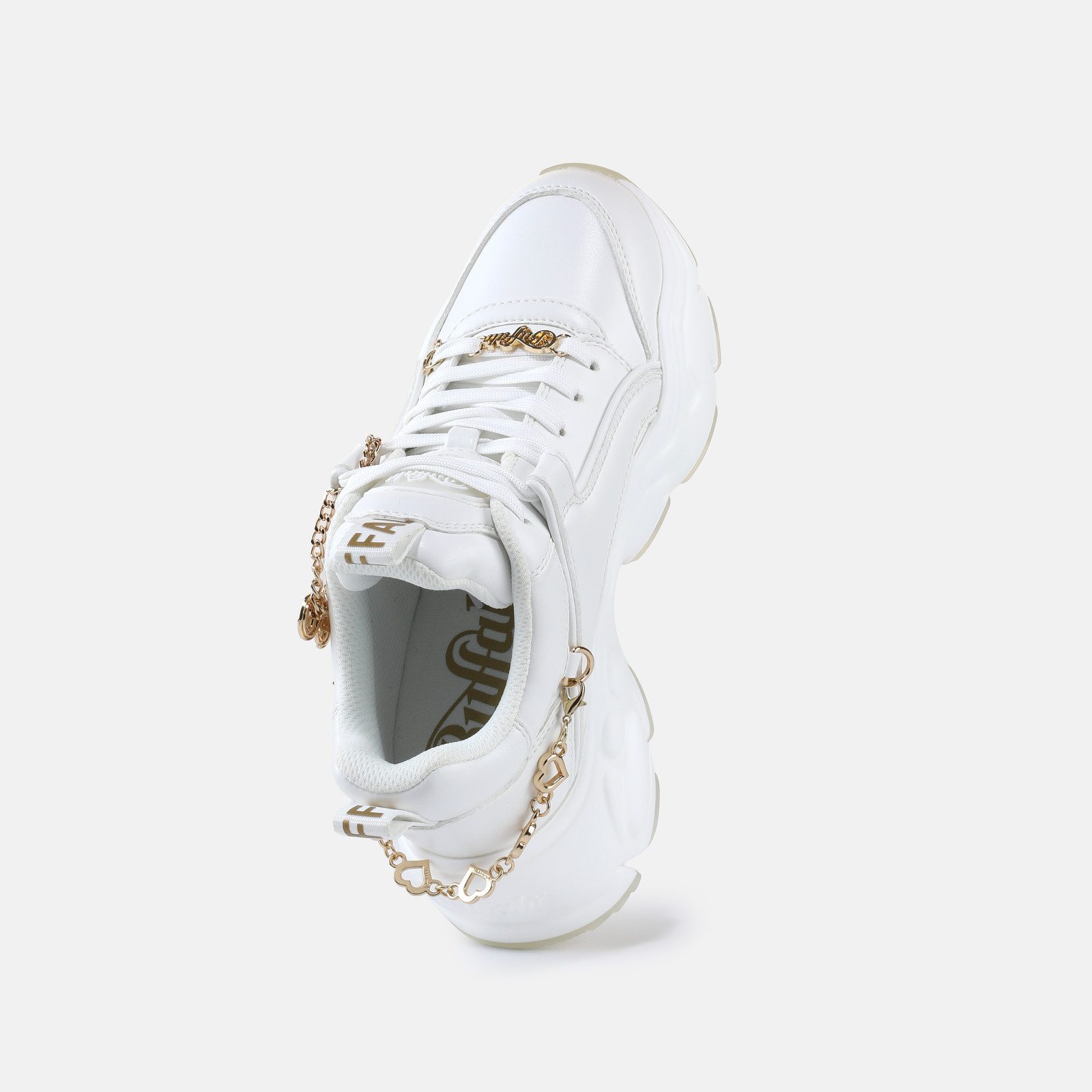 Buffalo BINARY HC Plateausneaker Chunky-Sneaker mit Zierkette und Herz-Anhänger