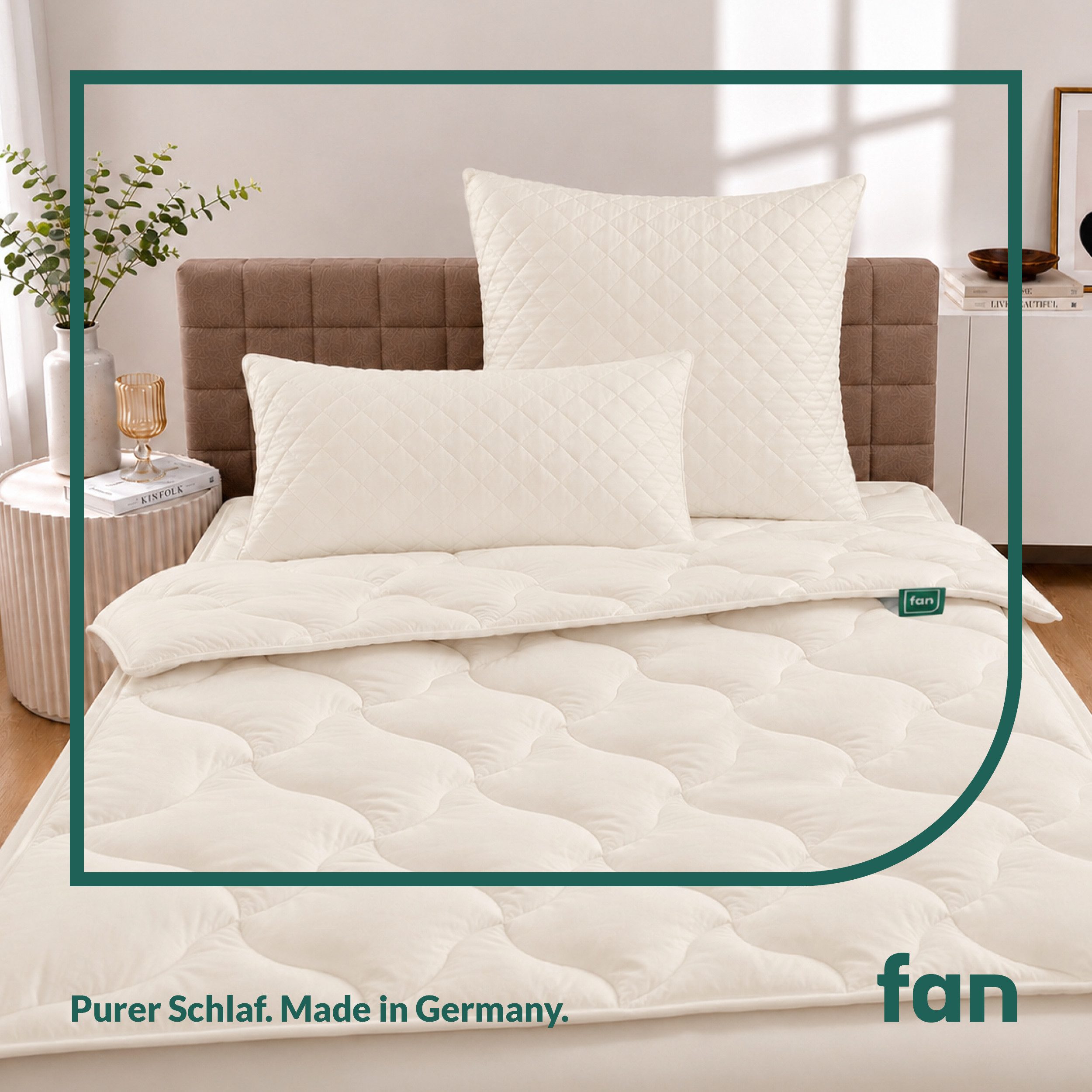 fan Naturhaarbettdecke Baby Alpaka, Bettdecke in 135x200 und weiteren Größen erhältlich, Füllung: 97% Alpaka & 3% sonstige Faser, Bezug: Bio-Baumwolle, Bettdecke aus Naturhaar hergestellt in Deutschland