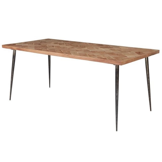 Esstisch »WL5.632«, Esszimmertisch Akazie 200x77x100 cm Massivholz / Metall Industrial Massiv Groß Küchentisch Holztisch Esszimmer Großer Esstisch »WL5.632«, Esszimmertisch Akazie 200x77x100 cm Massivholz / Metall Industrial Massiv Groß Küchentisch Holztisch Esszimmer Großer