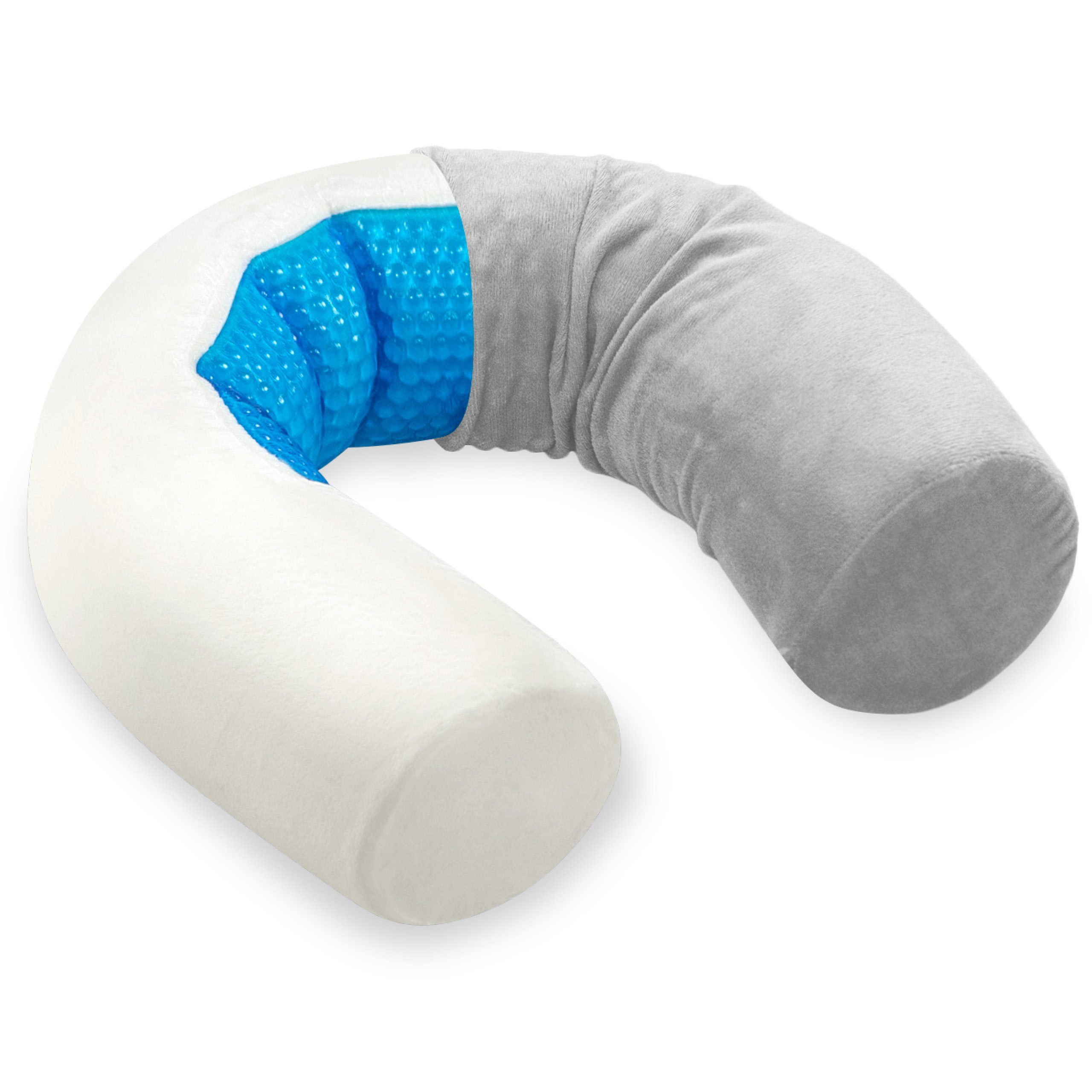 Vitabo Nackenkissen Reisekissen mit Gelpad, Ergonomisches Nackenhörnchen bi günstig online kaufen