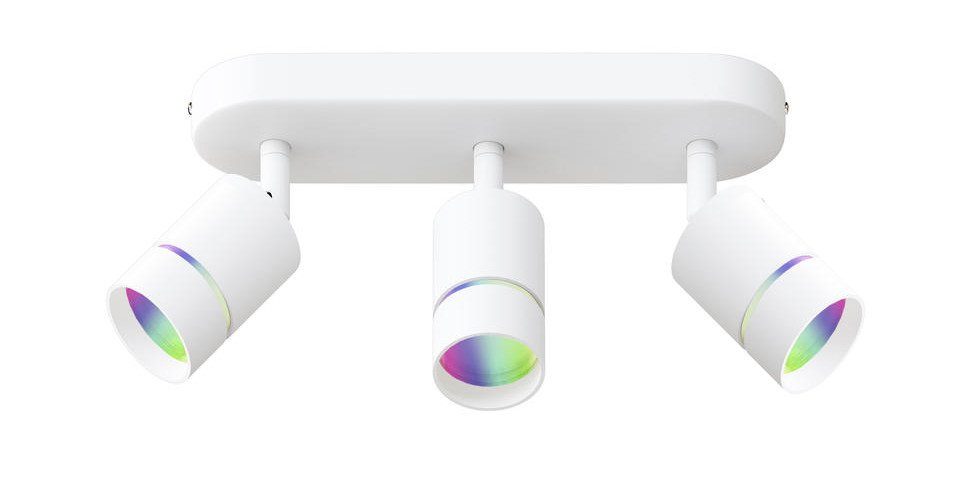 MÜLLER LICHT LED Deckenstrahler Müller Licht tint 3er LED Spot Nalo weiß 32 x 9 cm, Inkl. Leuchtmittel, Dimmbar ohne Bewegungsmelder Smart Home-fähig