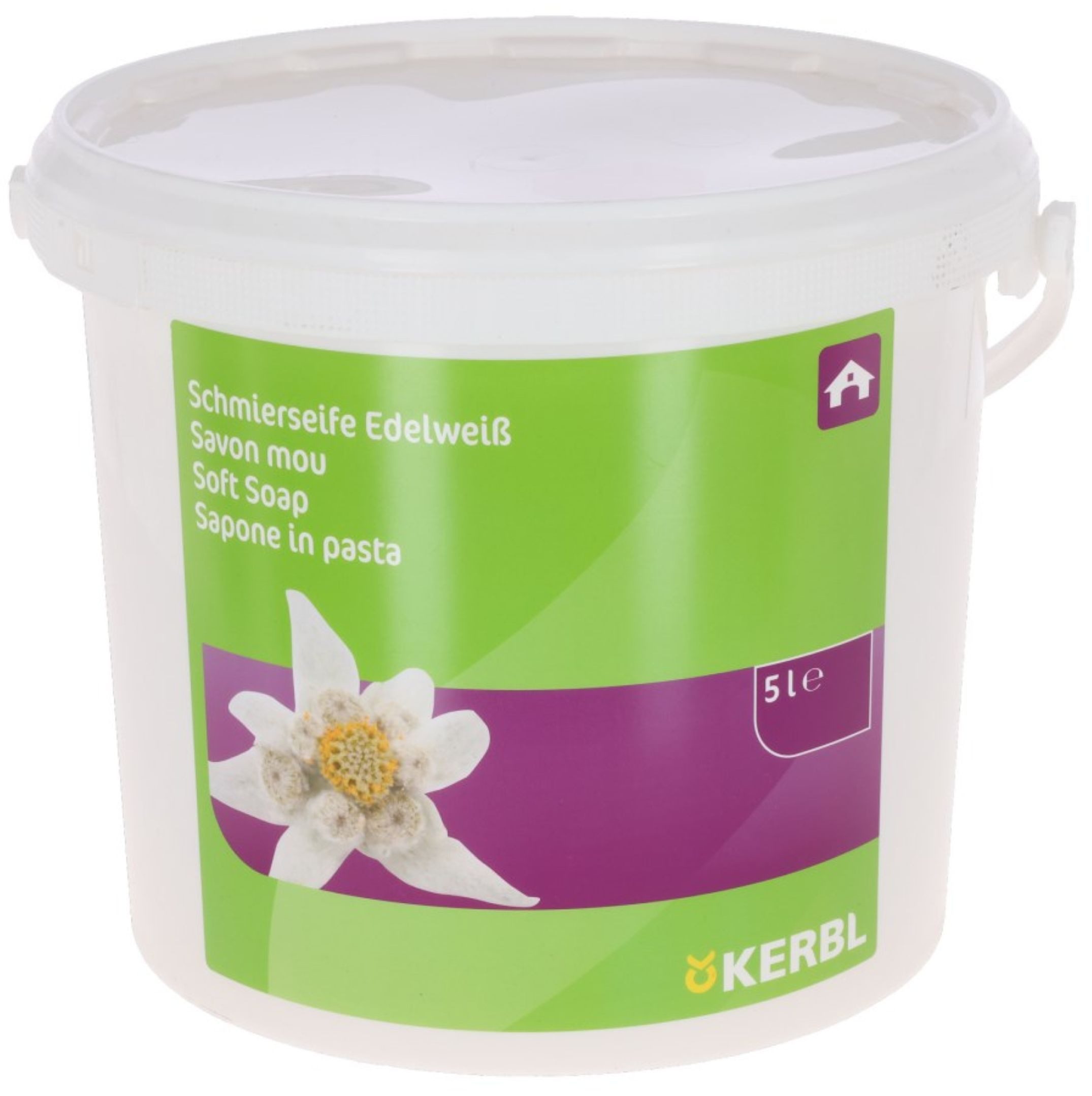 Kerbl Schmierseife Edelweiß 5000 ml Paste, Gel zum Spülen, Waschen und Reini Universalreiniger