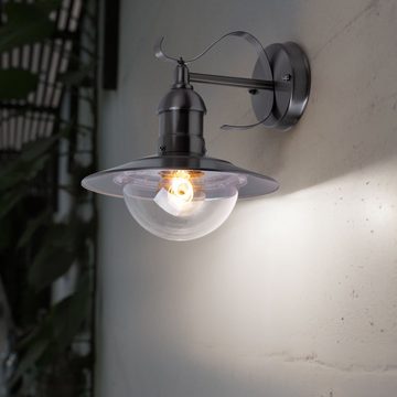 etc-shop Außen-Wandleuchte, Leuchtmittel inklusive, Warmweiß, LED Gartenleuchte Gartenlampe Außen Lampe Außenleuchte Hofleuchte