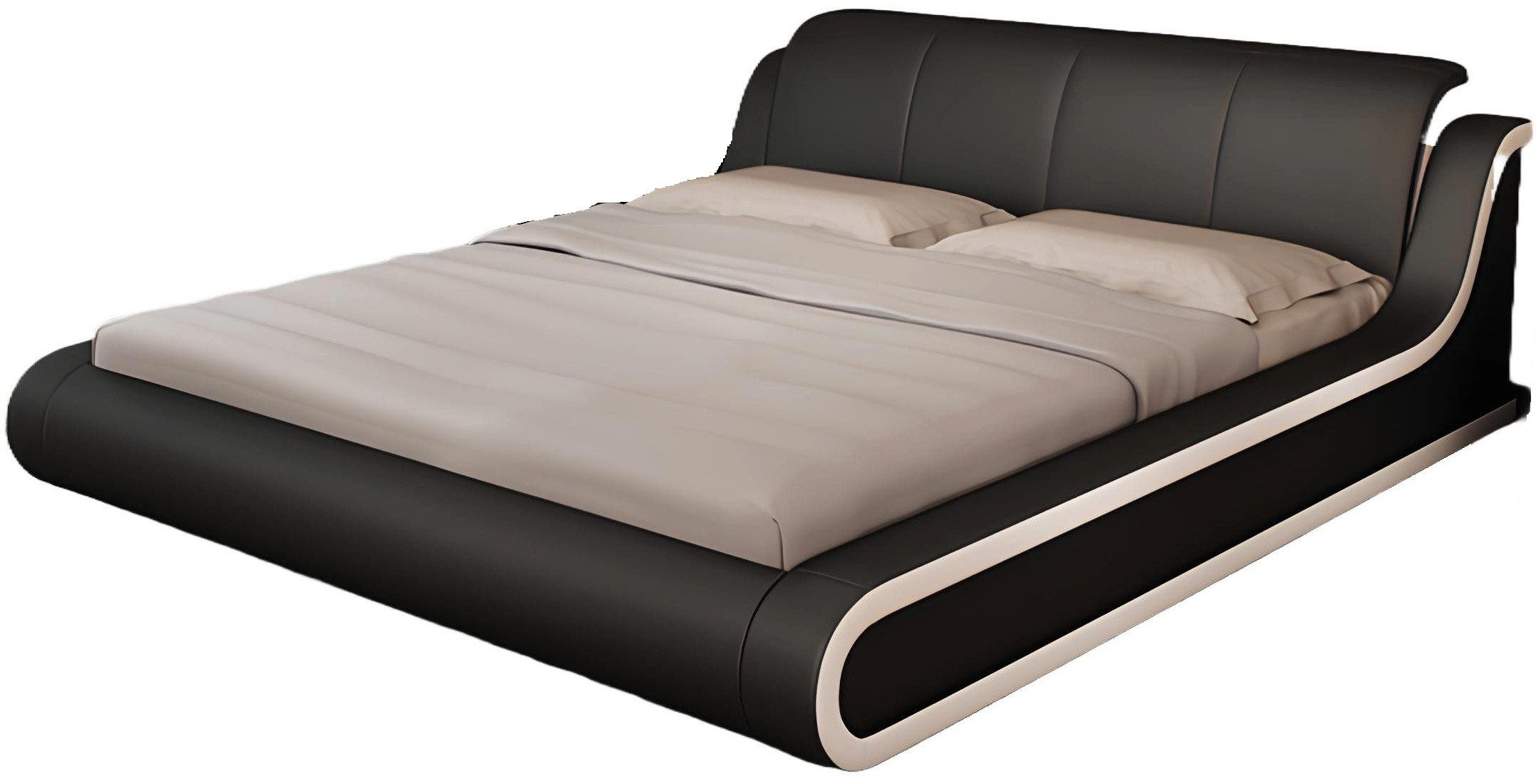 Xlmoebel Lederbett Doppelbett aus Leder mit stilvollem Design für das Schlafzimmer (Bett), Hergestellt in Europa