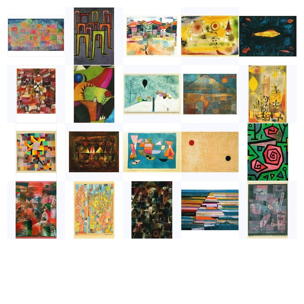 postkarten-universum.de Postkarte Kunstkarten-Topseller-Set Paul Klee