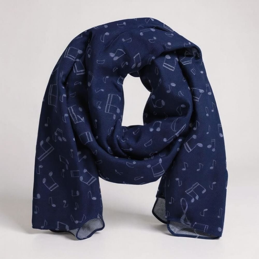 mugesh Schal Schal Notenmotive, für Musikerinnen und Musiker