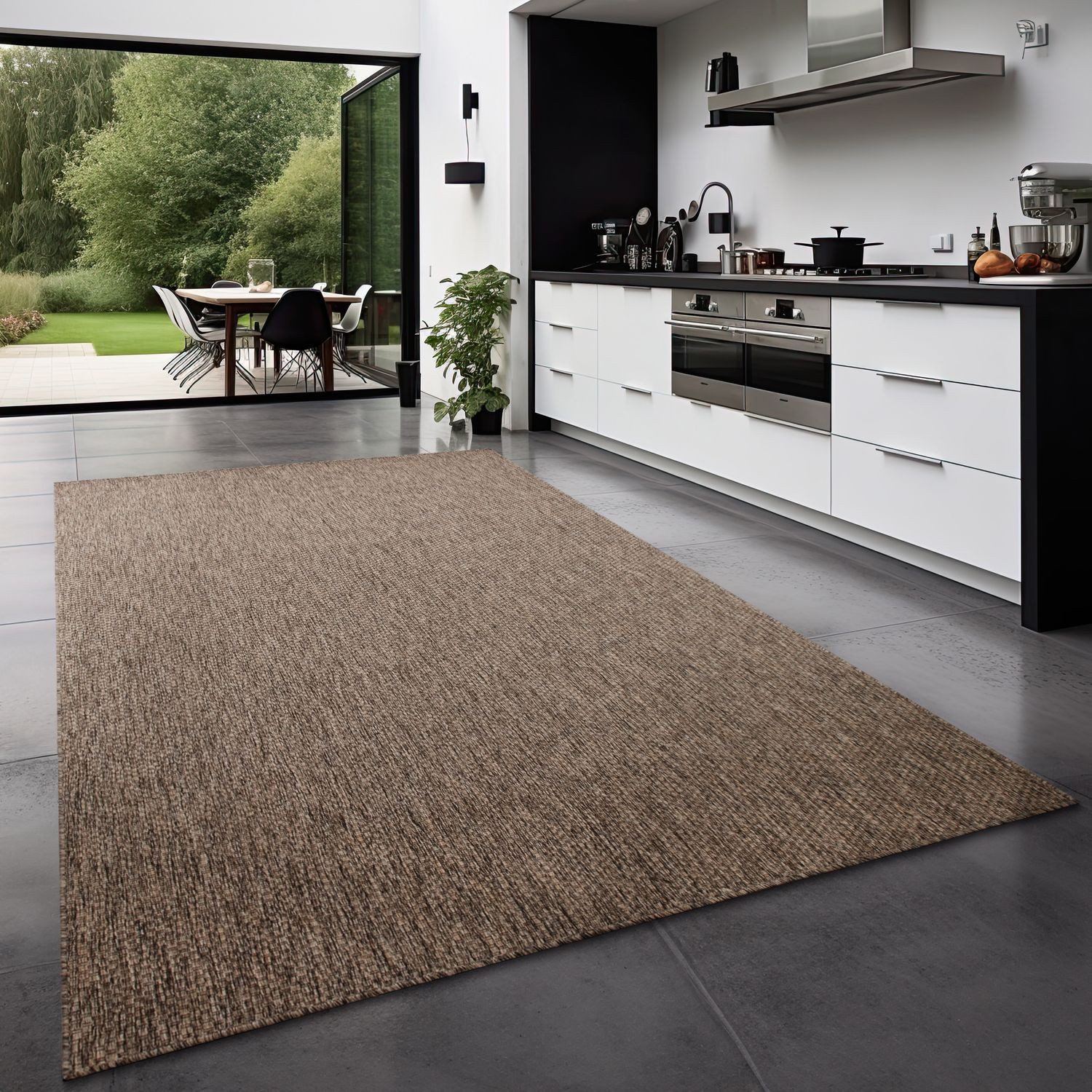 TT Home Teppich, Rechteckig, Höhe: 4 mm, Teppich Outdoor Wohnzimmer Esszimm günstig online kaufen