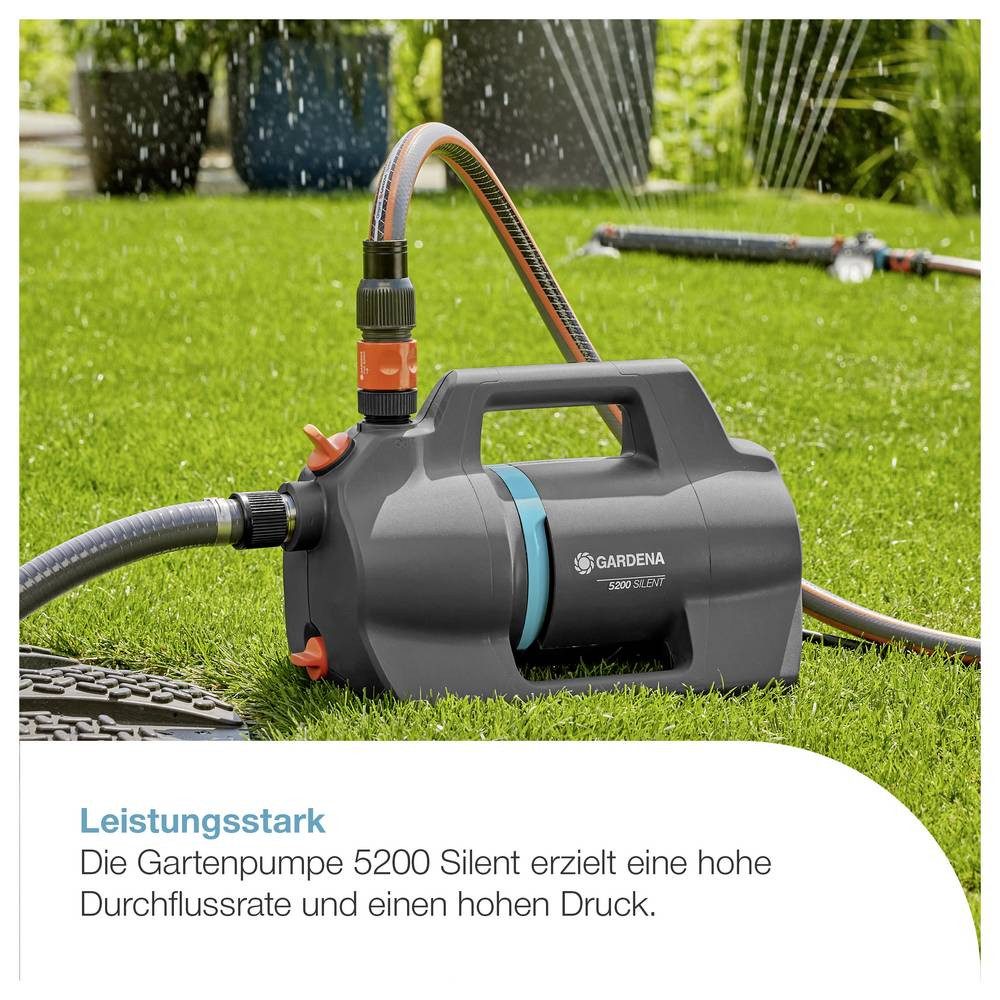 GARDENA Gartenpumpe Gartenpumpe 5200 Silent Gartenpumpe 5.300 l/h 09084-20