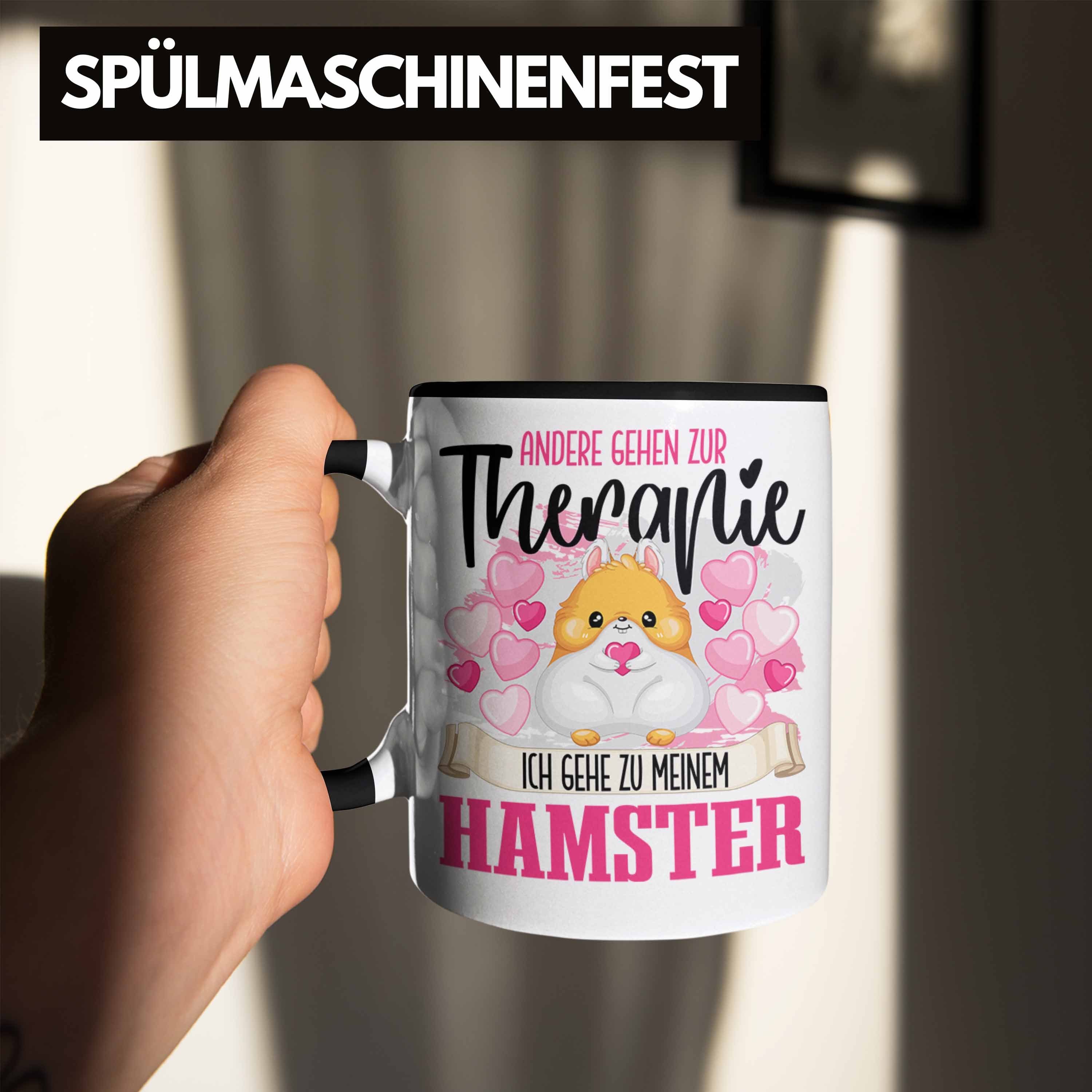 Hamster Lu Hamster Schwarz für Trendation Trendation Geschenk - Tasse Besitzerin Tasse Therapie