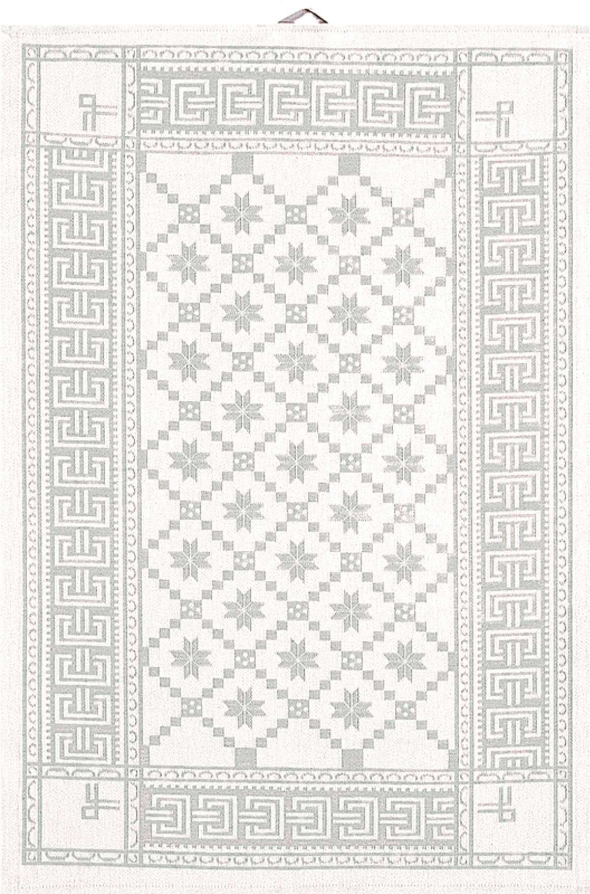 Ekelund Geschirrtuch Küchenhandtuch Åttebladrose 080 35x50 cm, (1-tlg., 1 x Geschirrtuch), gewebt