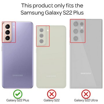Nalia Smartphone-Hülle Samsung Galaxy S22+, Stoßfeste Military-Style Ring Hülle / Extrem Schützend / Outdoor Case