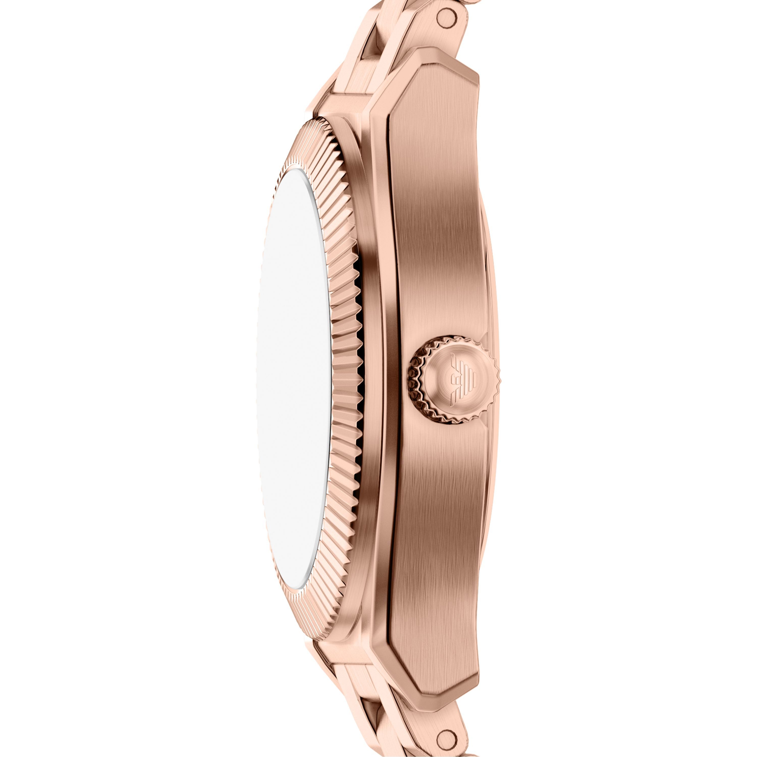Emporio Armani Quarzuhr AR11762, Armbanduhr, Damenuhr, Edelstahlarmband, analog, Tag