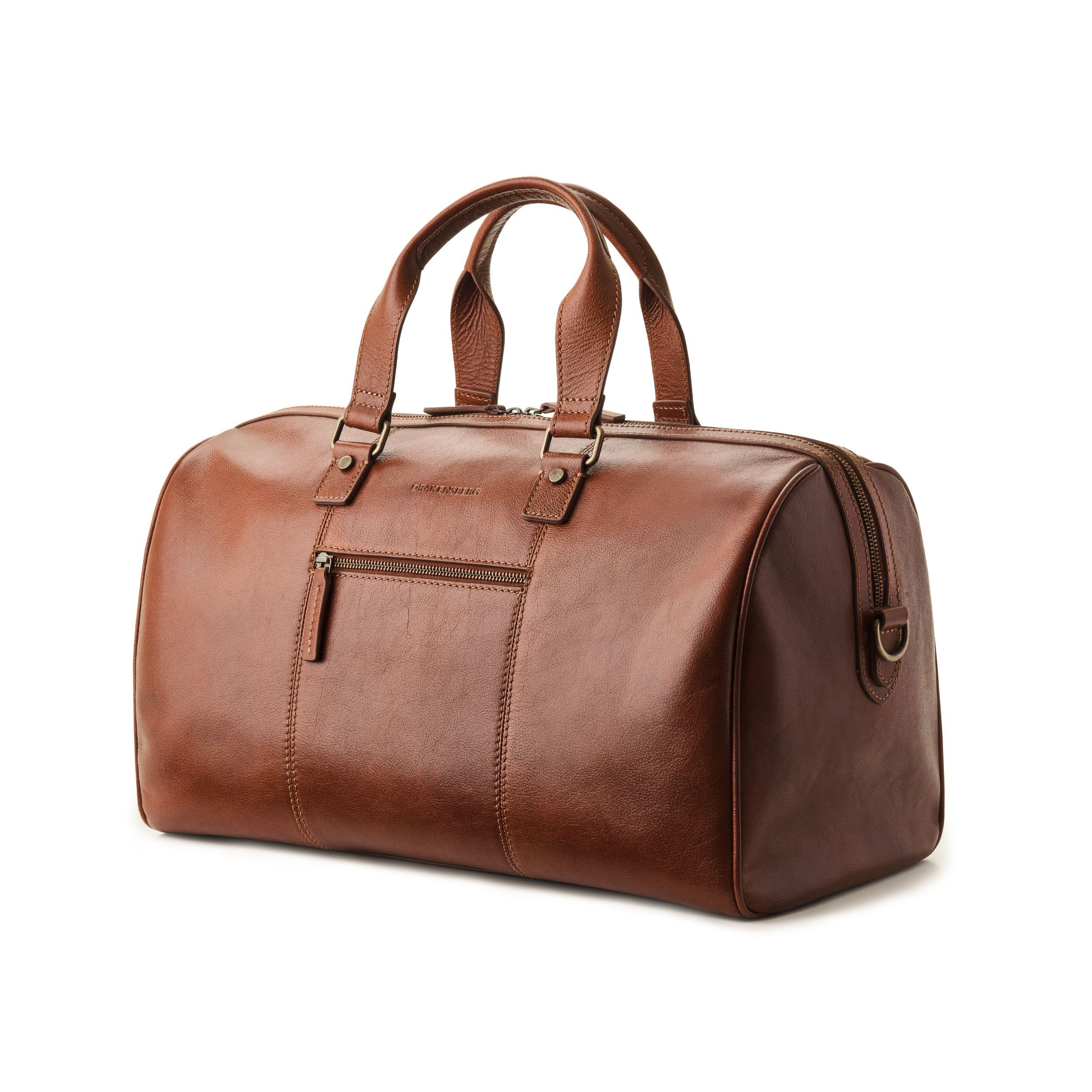DRAKENSBERG Weekender Reisetasche »Romeo« Kastanien-Braun, aus luxuriösen Leder für Damen und Herren, elegant und modern