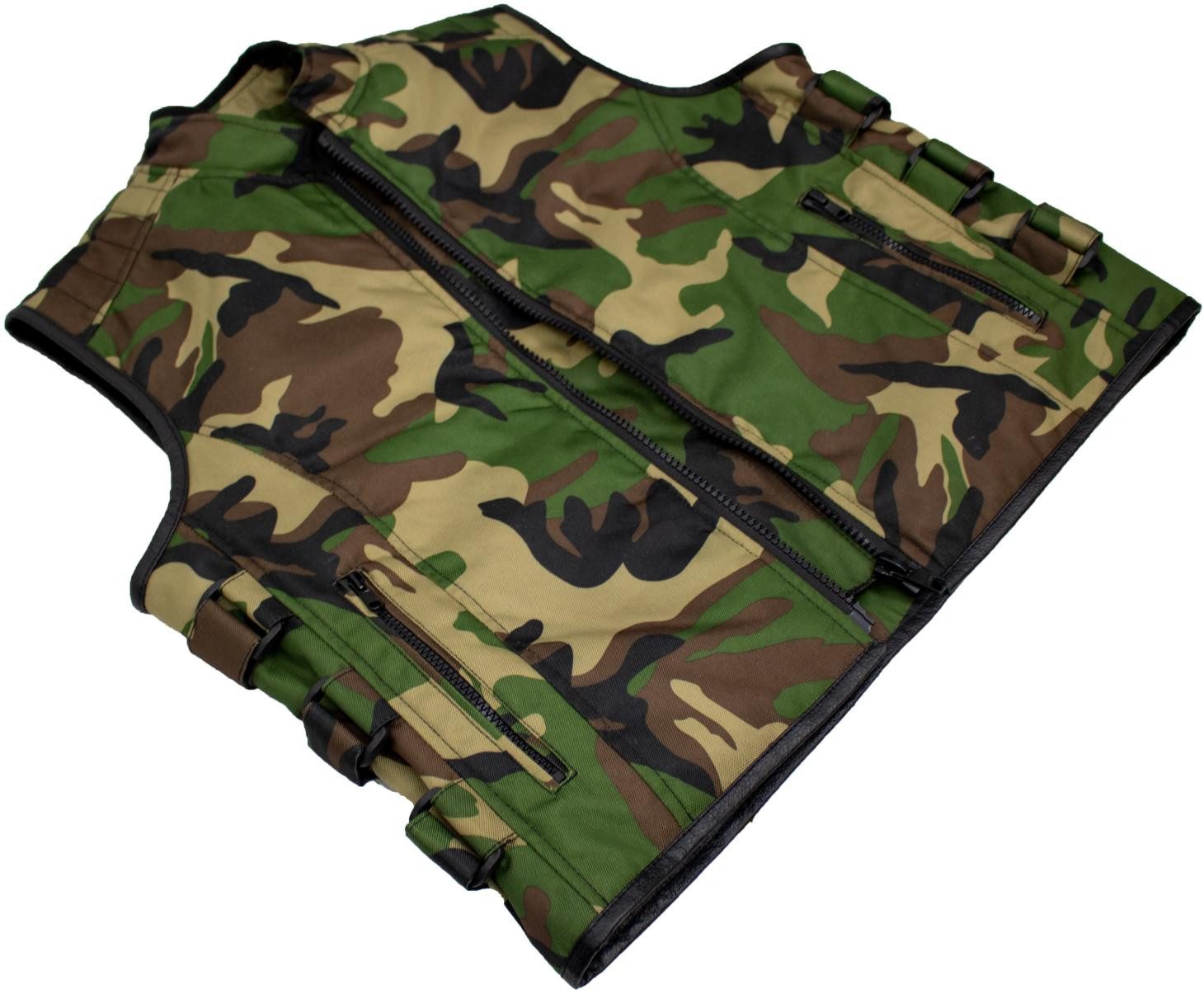 MDM Motorradweste Biker Motorrad Textil Weste im Camo Muster Camo – Bild 4 von 5