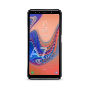 Artwizz Smartphone-Hülle Artwizz TPU Case - Artwizz TPU Case - Ultra dünne, elastische Schutzhülle mit matter Rückseite für Galaxy A7 (2018), Schwarz