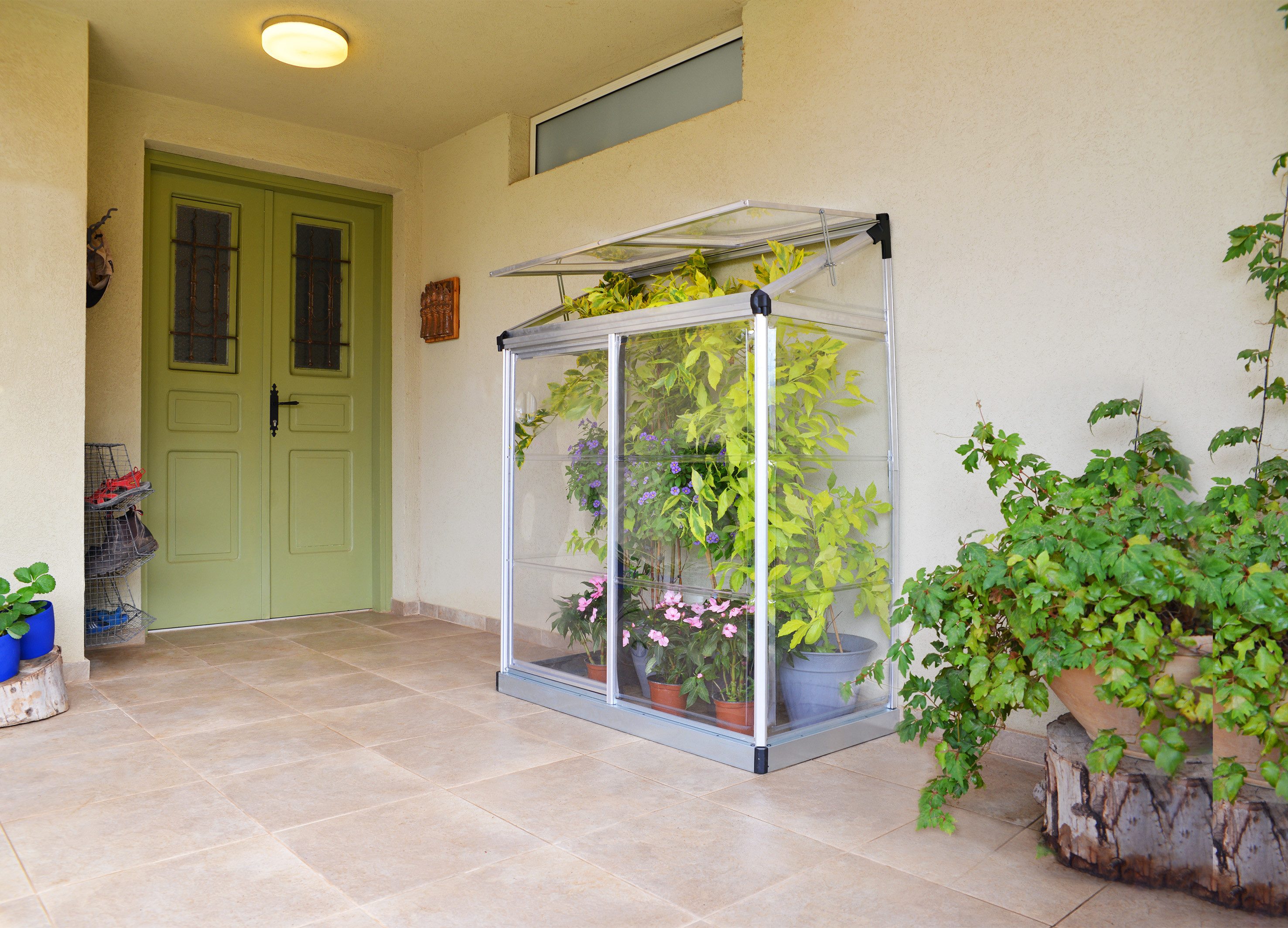 Palram - Canopia Anlehngewächshaus Lean...