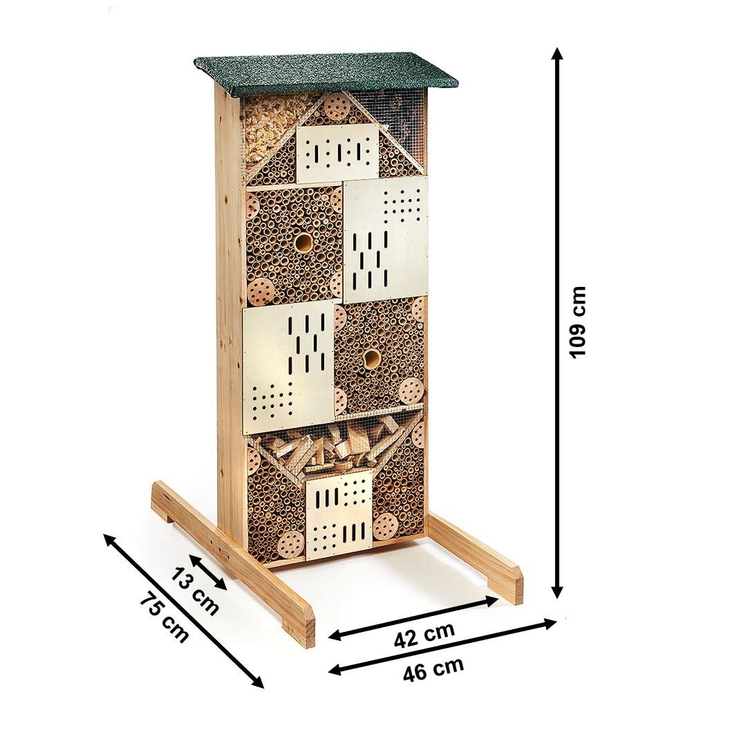 Kobolo Vogelhaus Insektenhotel Insektenhaus VILLA Tannenholz