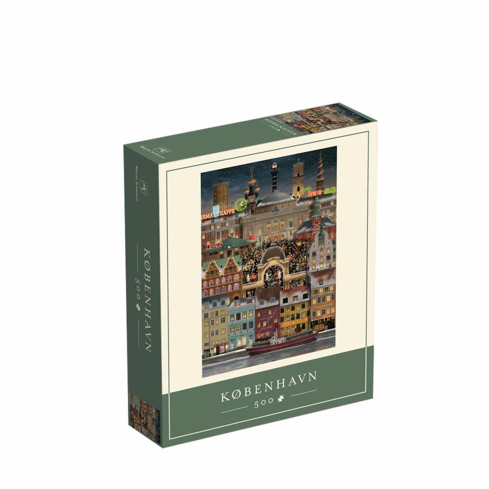 Martin Schwartz Puzzle Kopenhagen Christmas 33 x 47 cm, 500 Puzzleteile günstig online kaufen